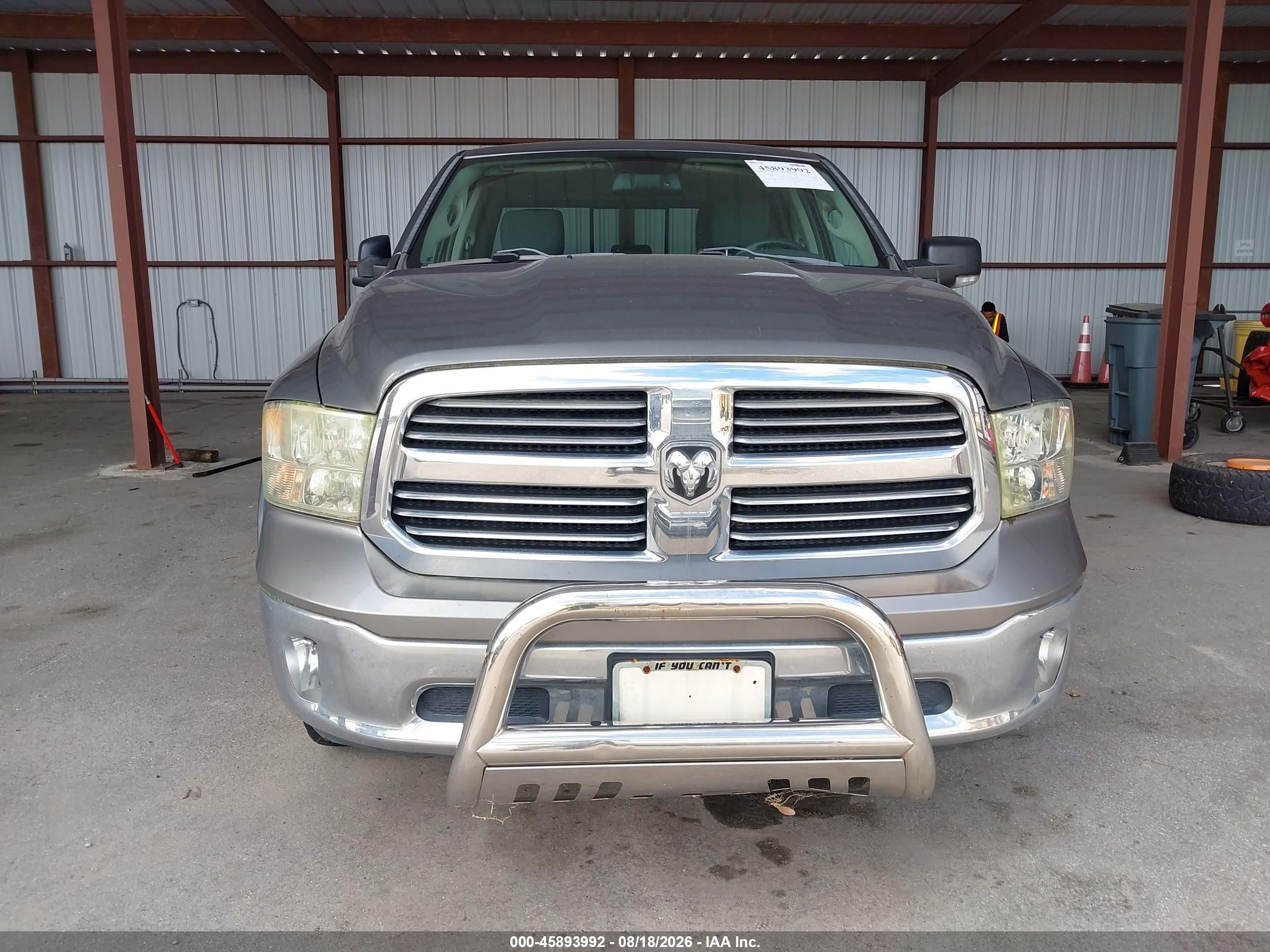 2013 Ram 1500 Big Horn Gray vin: 1C6RR6GT8DS678626