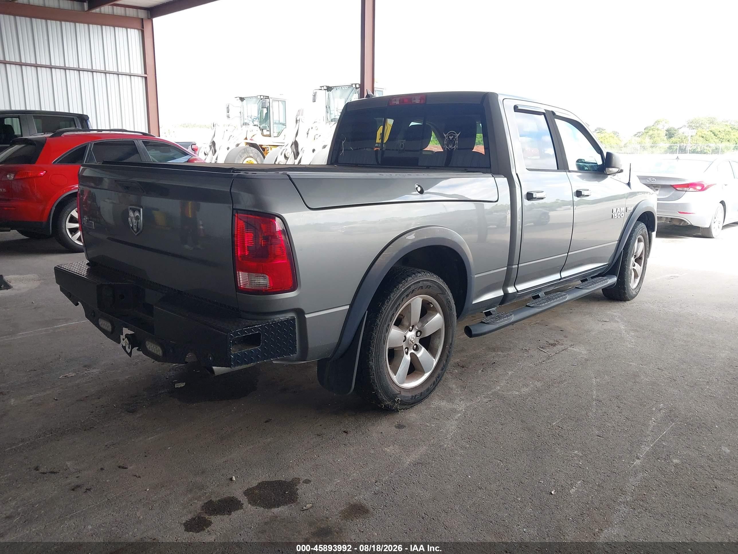 2013 Ram 1500 Big Horn Gray vin: 1C6RR6GT8DS678626