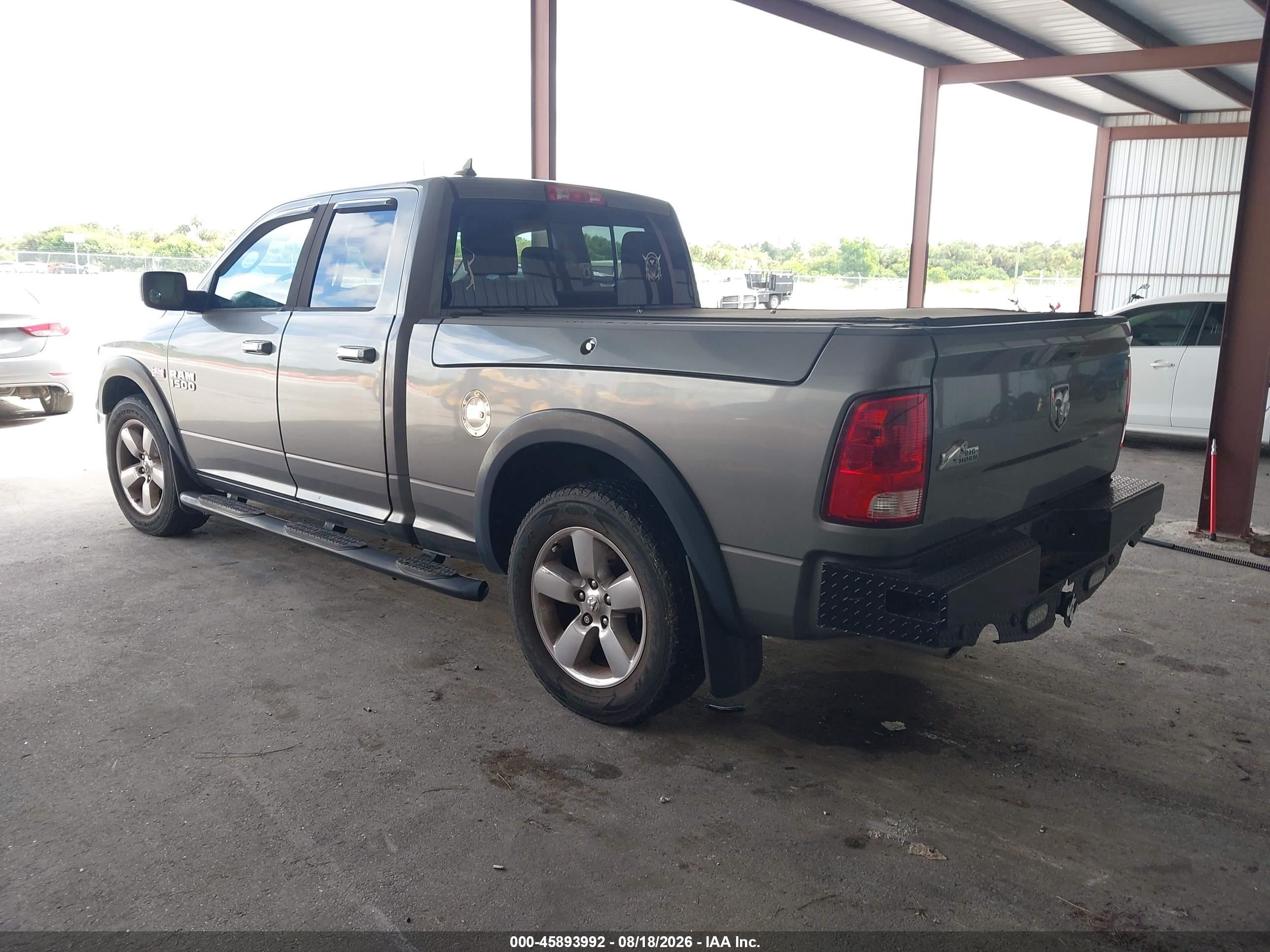 2013 Ram 1500 Big Horn Gray vin: 1C6RR6GT8DS678626