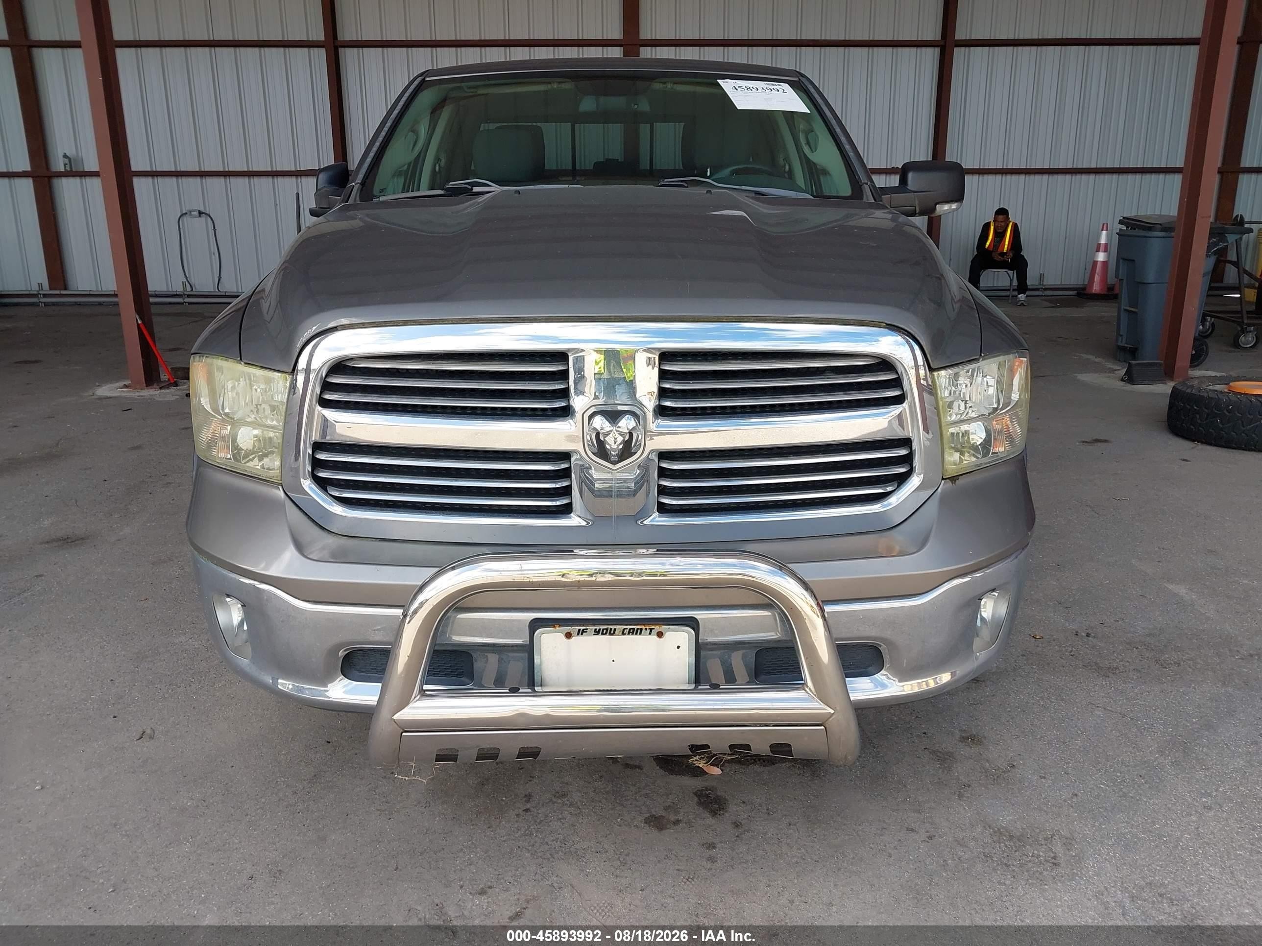 2013 Ram 1500 Big Horn Gray vin: 1C6RR6GT8DS678626