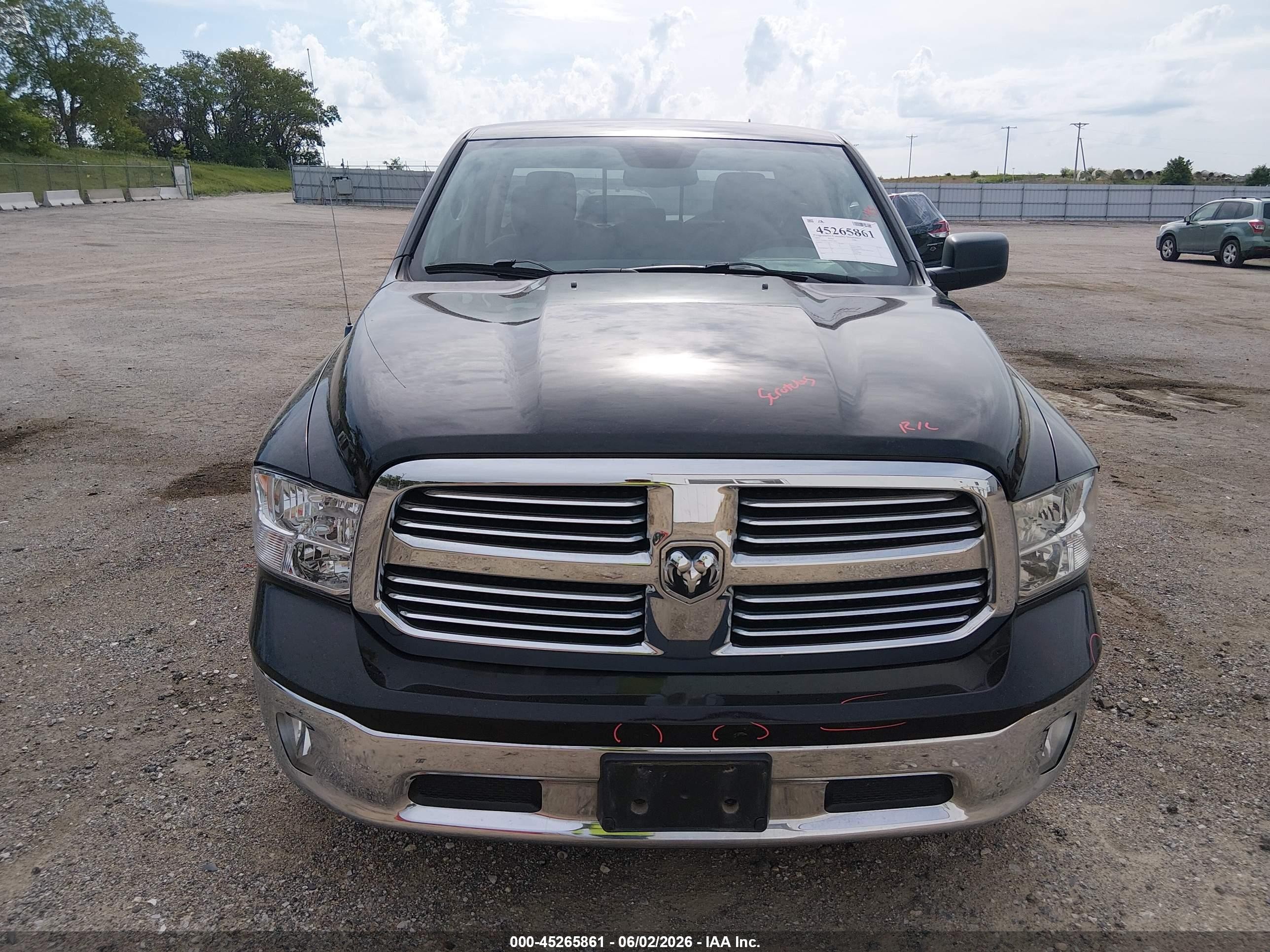 2013 Ram 1500 Big Horn Черный vin: 1C6RR6GT8DS716873