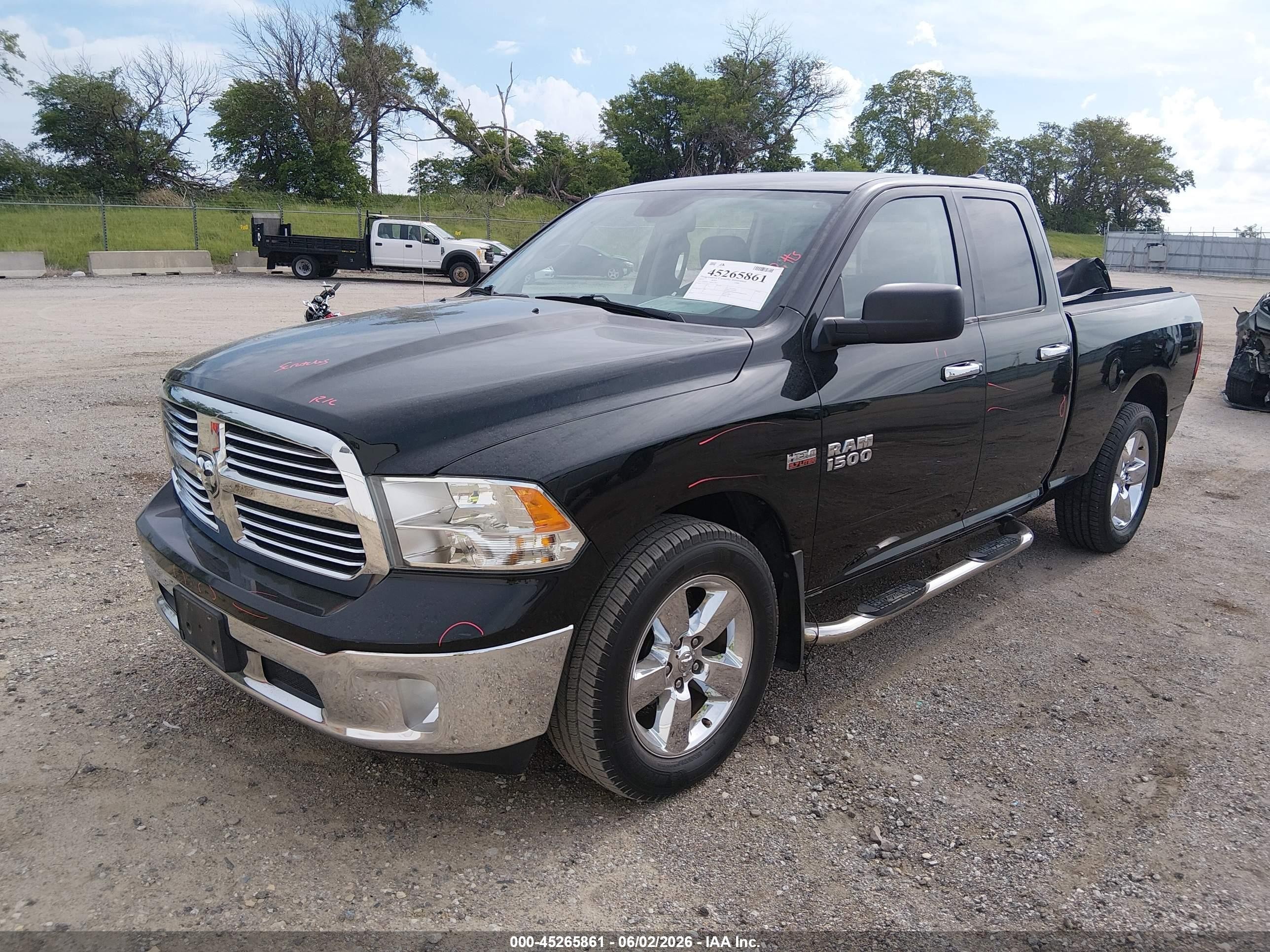 2013 Ram 1500 Big Horn Черный vin: 1C6RR6GT8DS716873