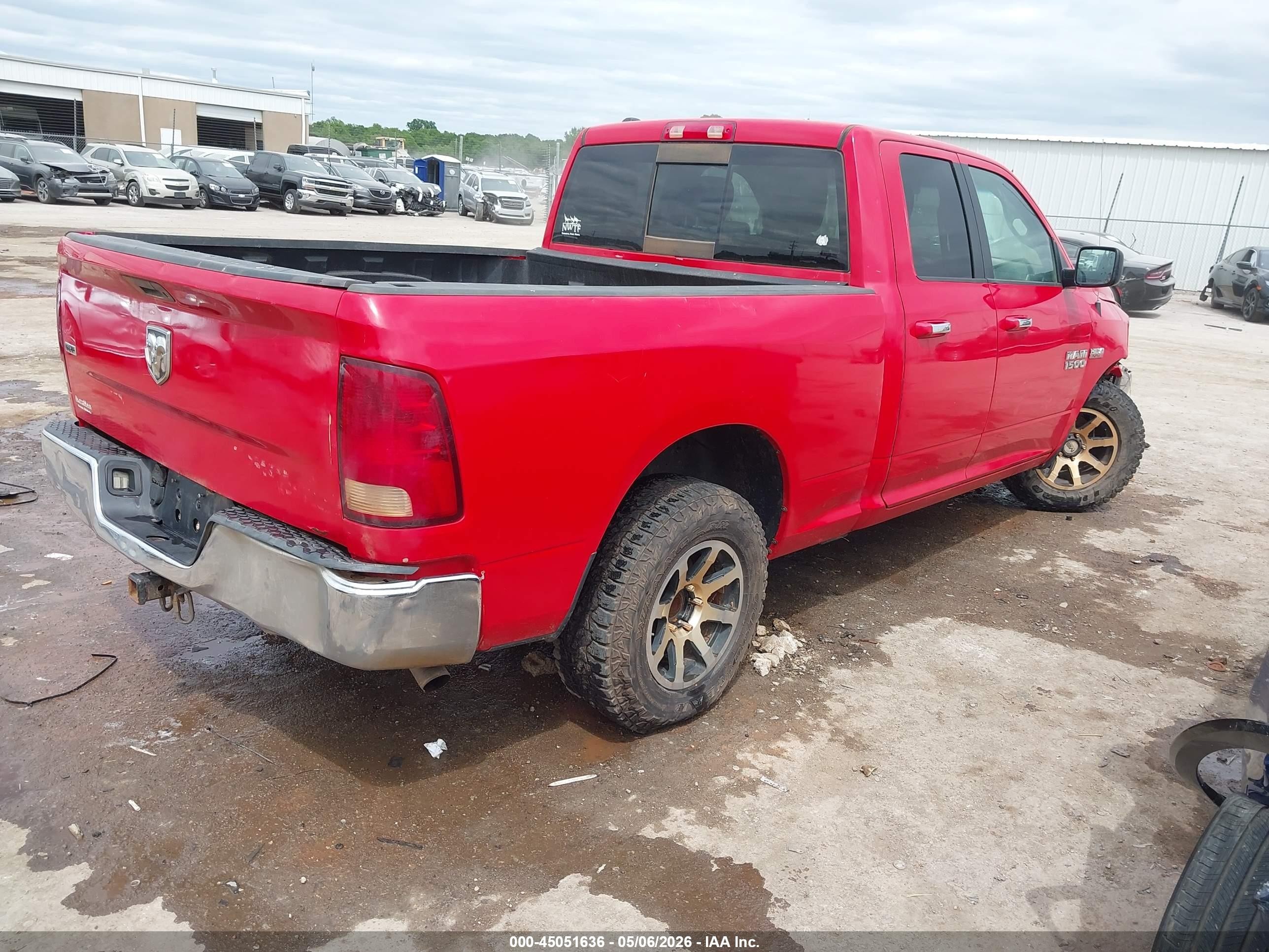 2014 Ram 1500 Slt Красный vin: 1C6RR6GT8ES344971