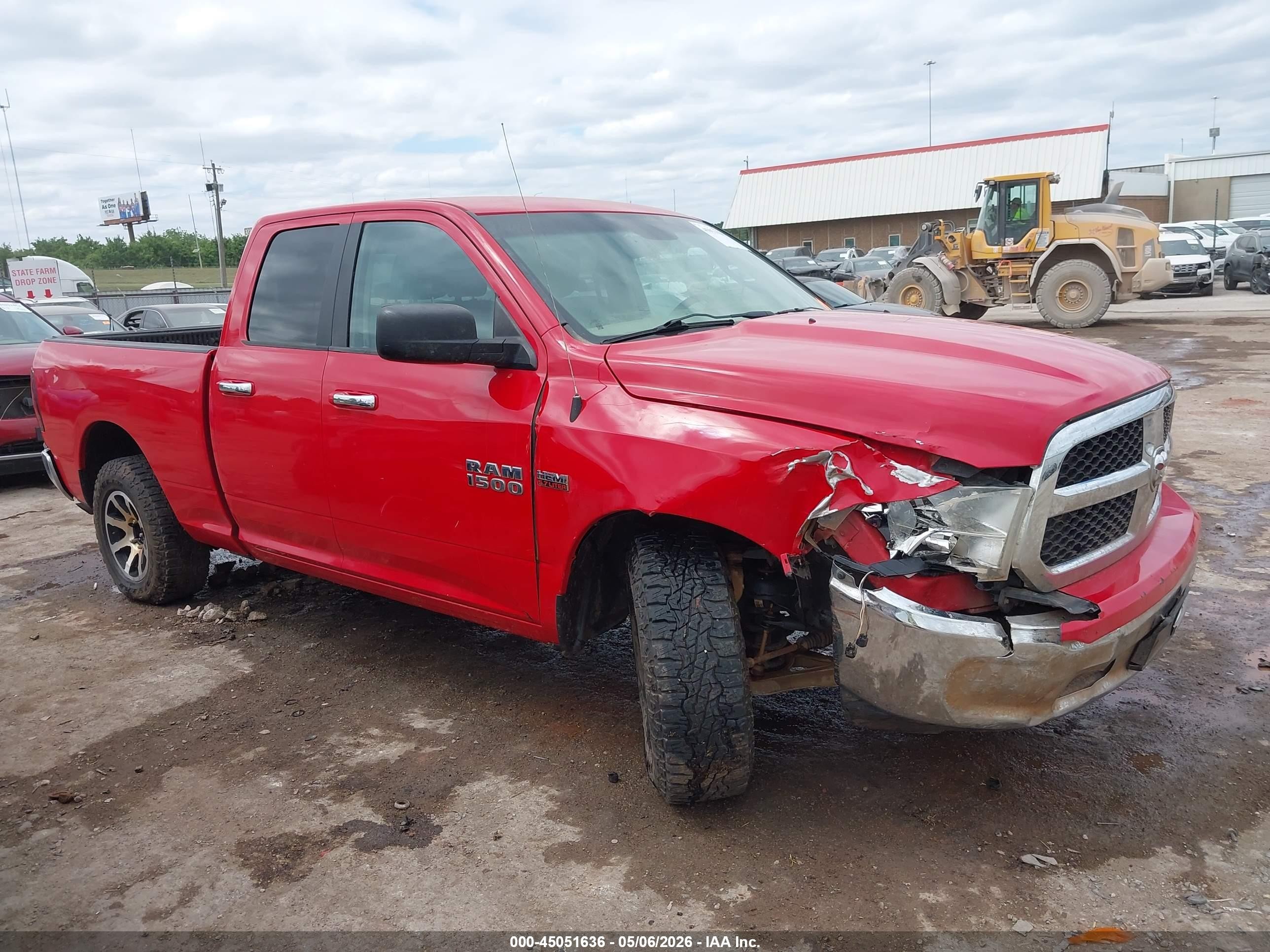 2014 Ram 1500 Slt Красный vin: 1C6RR6GT8ES344971