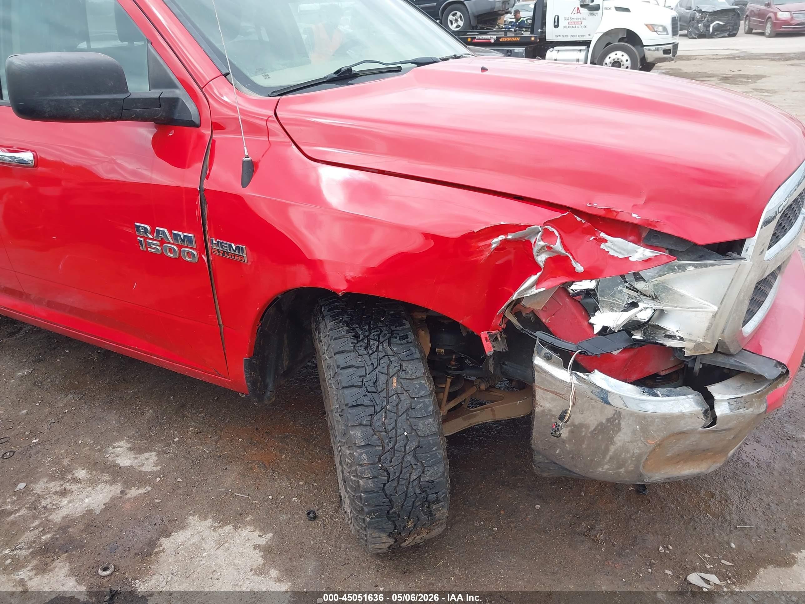 2014 Ram 1500 Slt Красный vin: 1C6RR6GT8ES344971