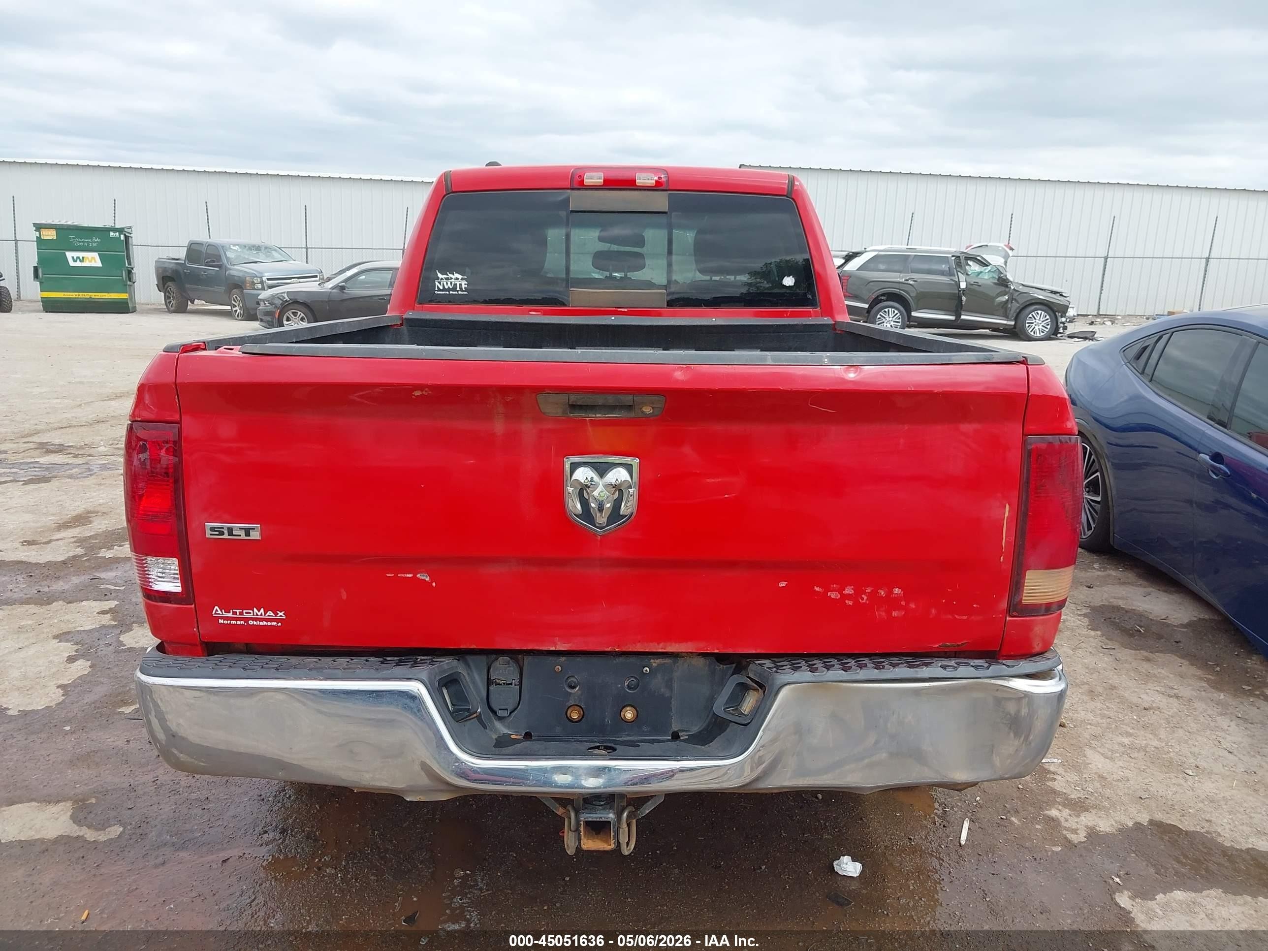 2014 Ram 1500 Slt Красный vin: 1C6RR6GT8ES344971