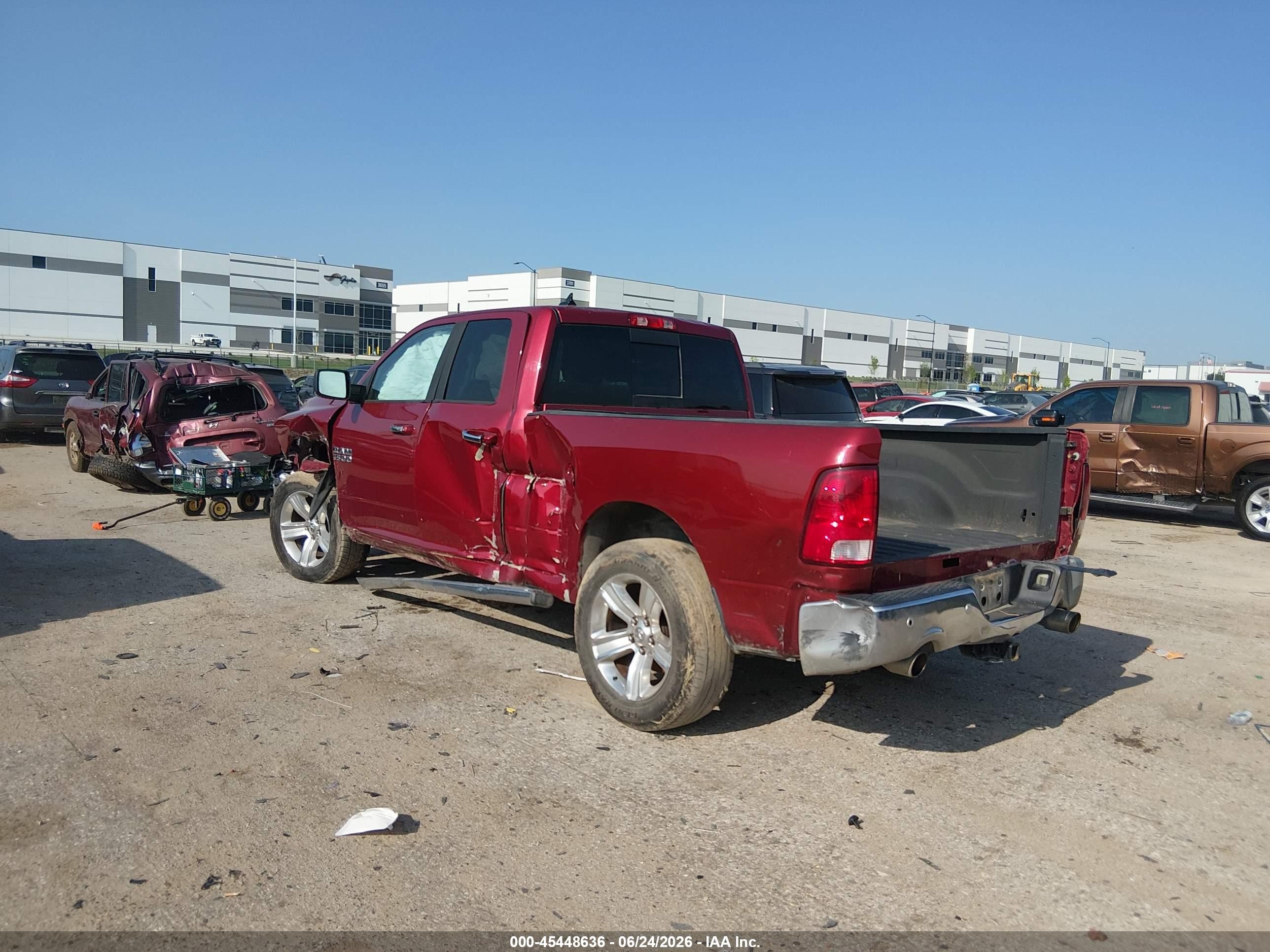 2014 Ram 1500 Lone Star Красный vin: 1C6RR6GT8ES458601