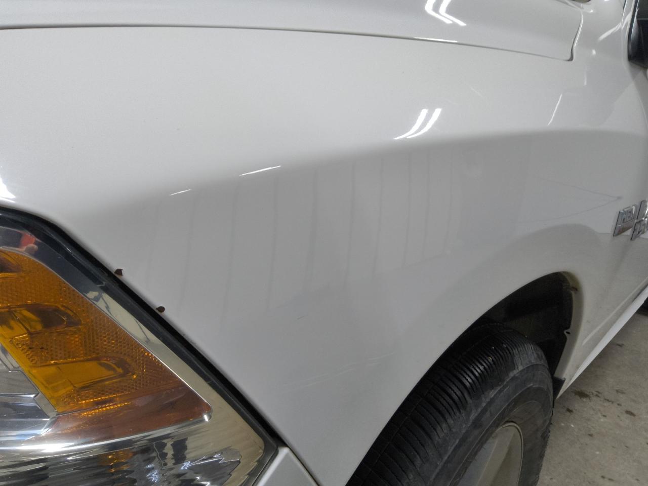 2015 Ram 1500 Slt White vin: 1C6RR6GT8FS521570 Damage: Left Front Fender, Missing, Replacement Required
