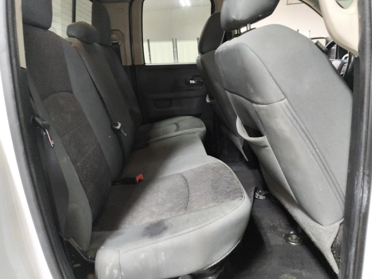 2015 Ram 1500 Slt White vin: 1C6RR6GT8FS521570 Damage: Right Rear Seat, Stained, Permanent