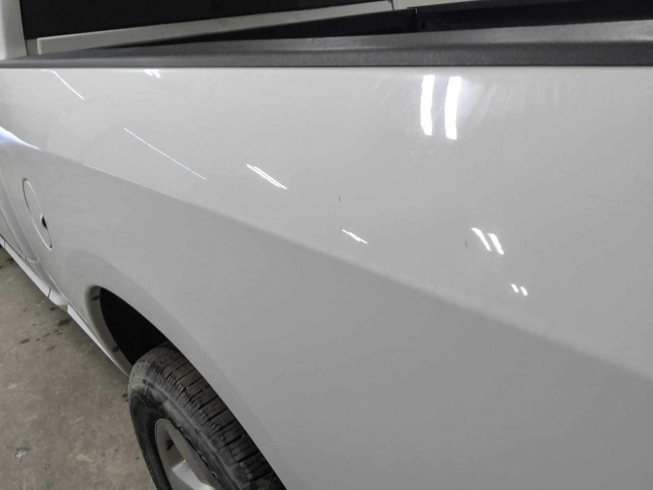 2015 Ram 1500 Slt White vin: 1C6RR6GT8FS521570 Damage: Left Bed Side, Chipped, 4