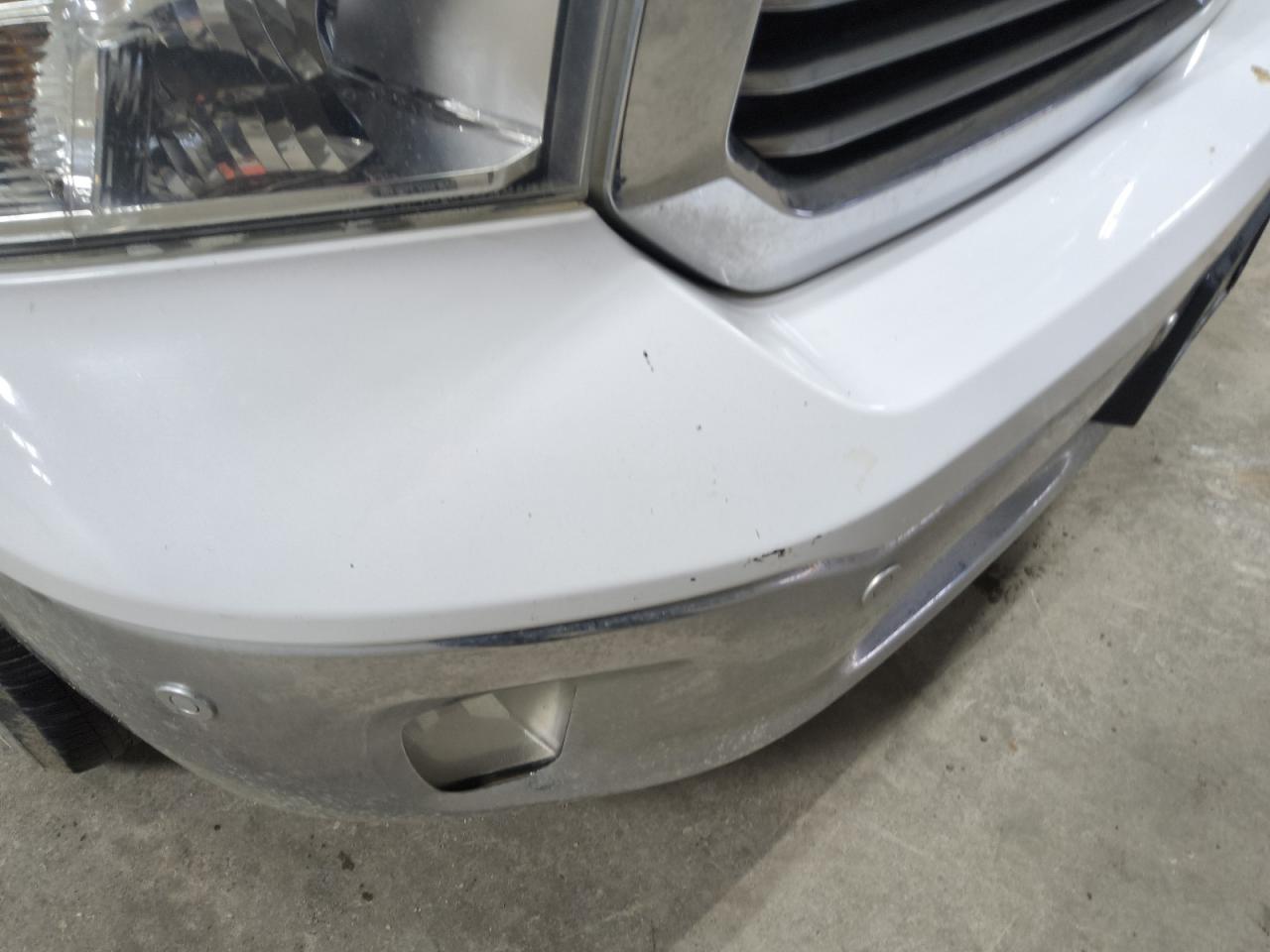 2015 Ram 1500 Slt White vin: 1C6RR6GT8FS521570 Damage: Front Bumper, Chipped, 4