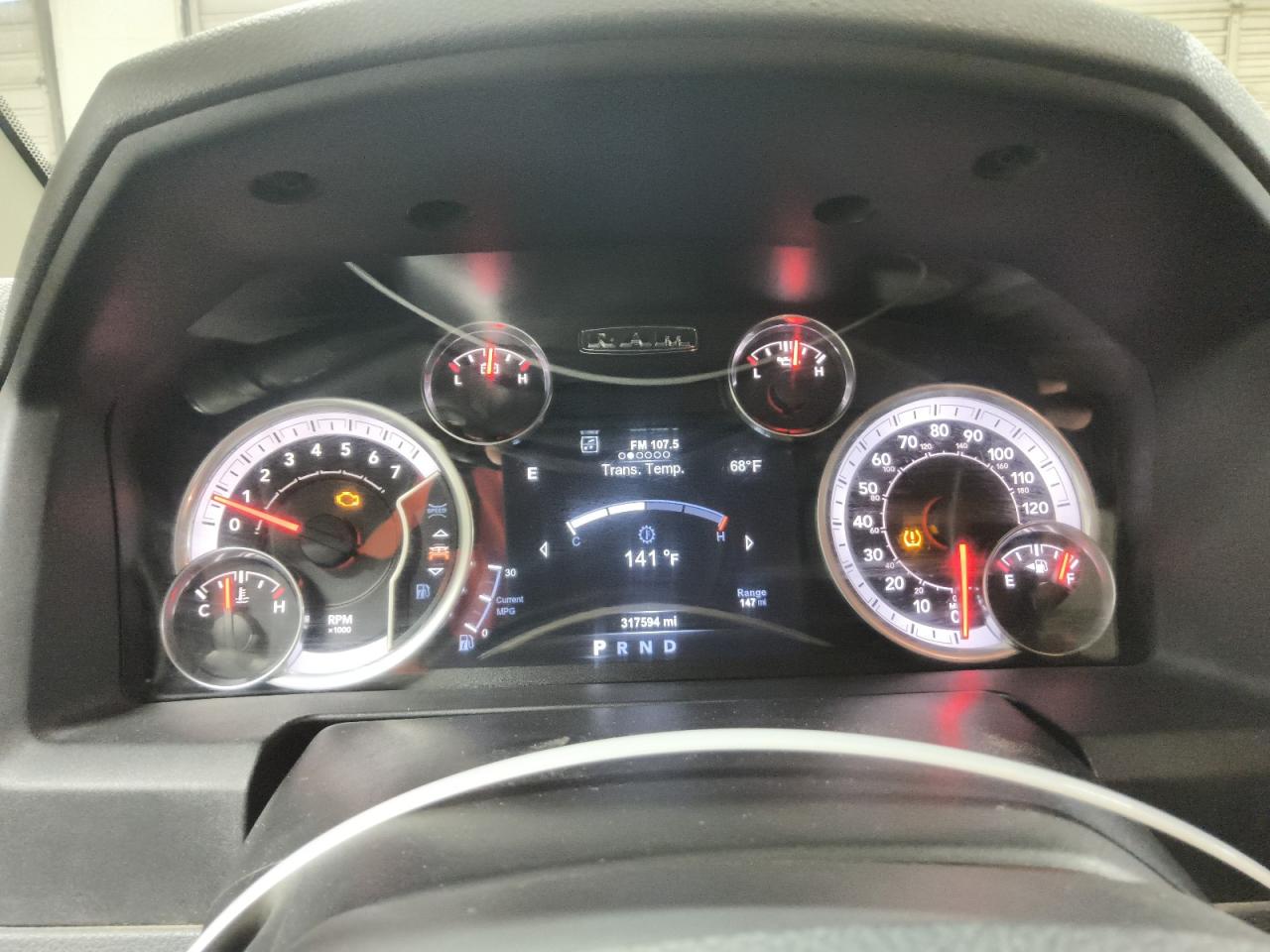 2015 Ram 1500 Slt White vin: 1C6RR6GT8FS521570 Damage: Warning Light - Engine, On, Unacceptable