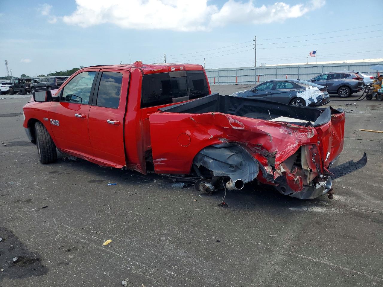 2014 Ram 1500 Slt Красный vin: 1C6RR6GT9ES345031