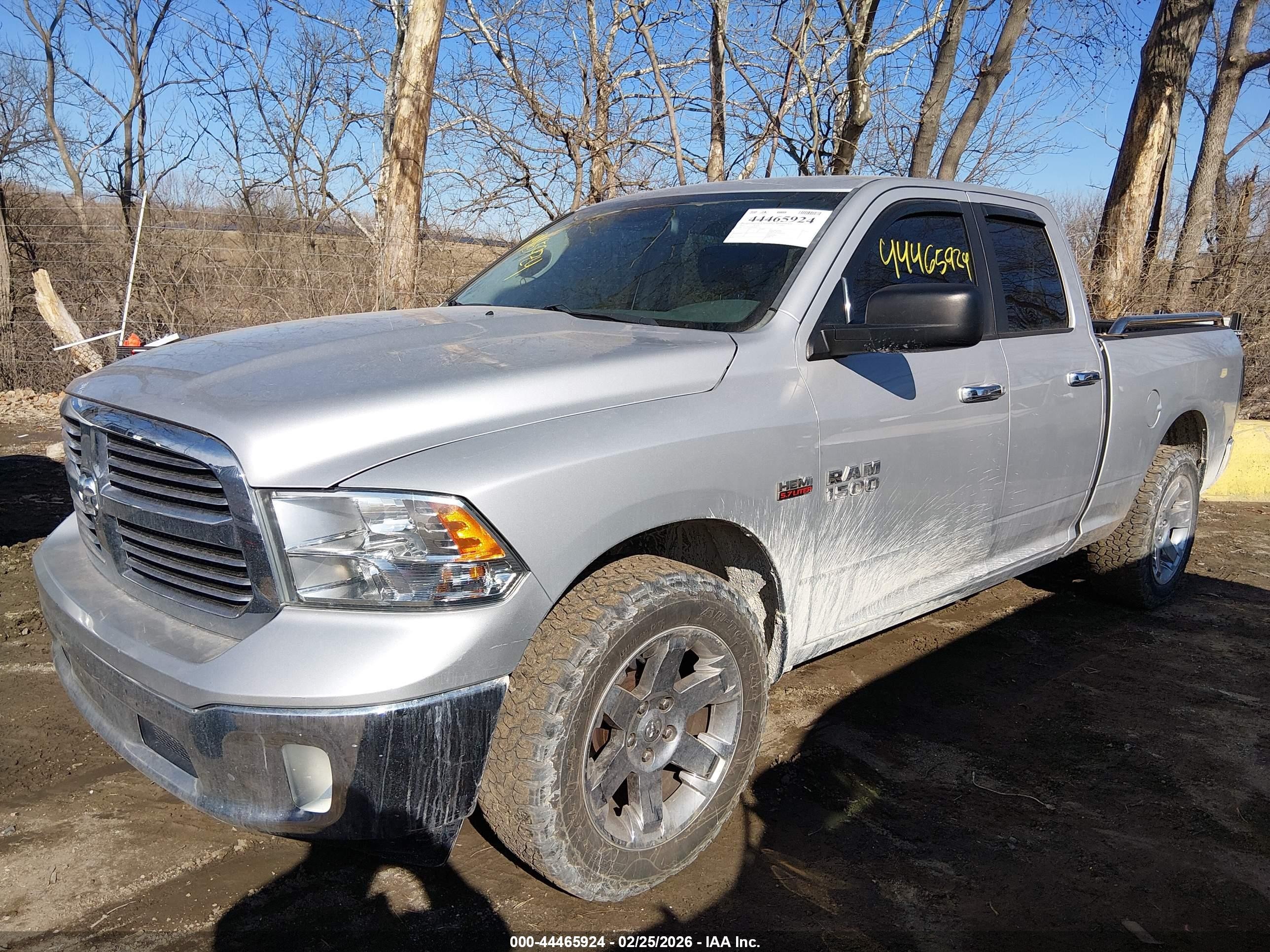 2015 Ram 1500 Big Horn Silver vin: 1C6RR6GT9FS691811