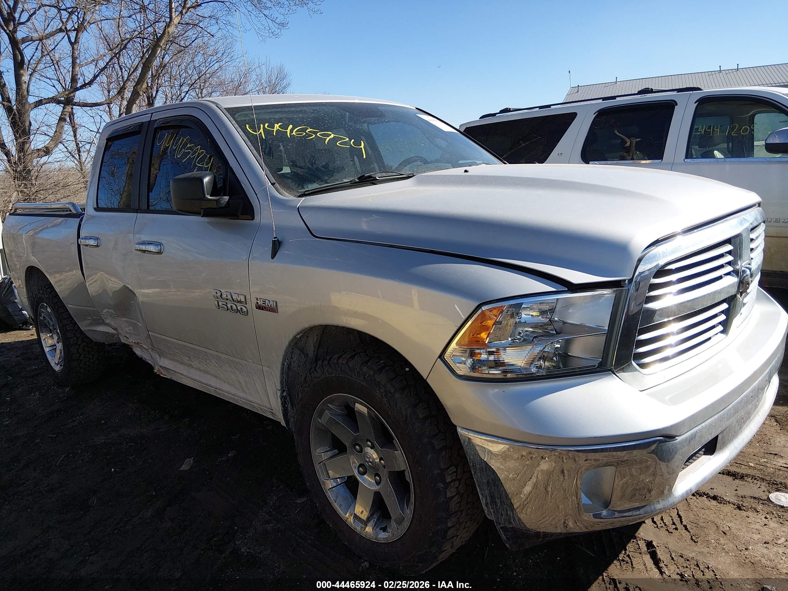 2015 Ram 1500 Big Horn Silver vin: 1C6RR6GT9FS691811