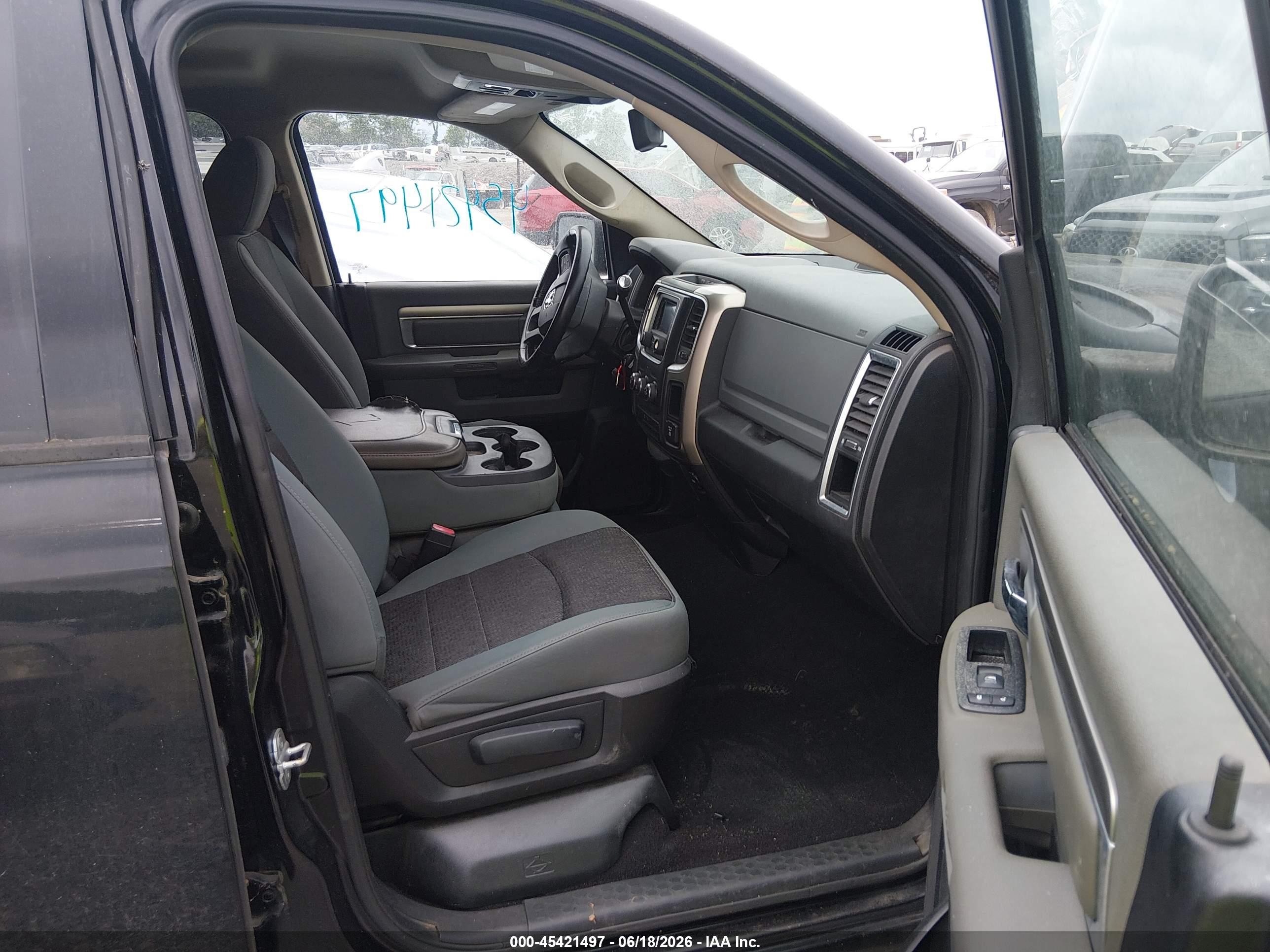 2013 Ram 1500 Big Horn Black vin: 1C6RR6GTXDS679521