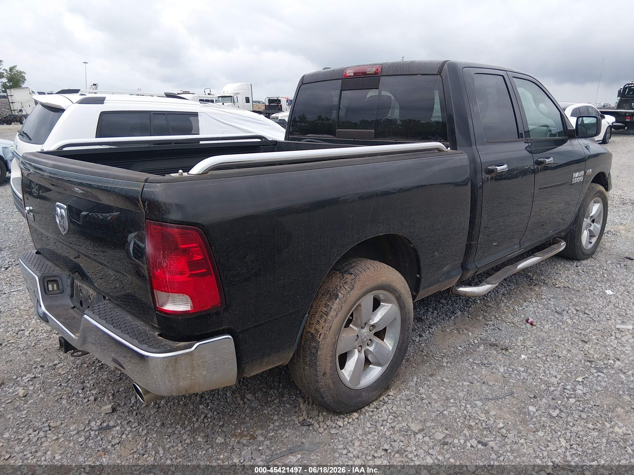 2013 Ram 1500 Big Horn Black vin: 1C6RR6GTXDS679521