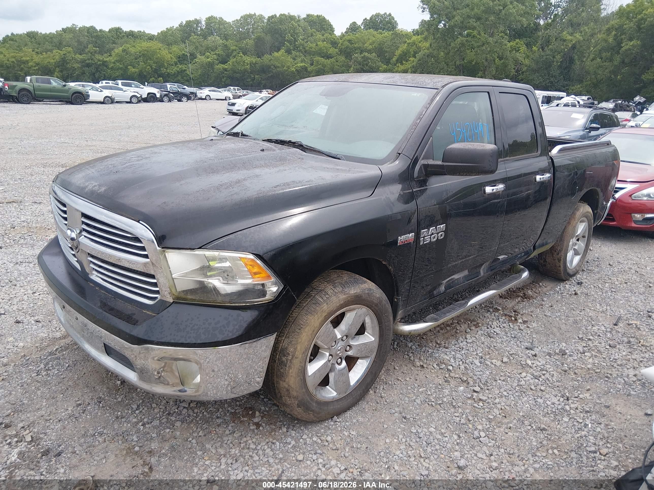 2013 Ram 1500 Big Horn Black vin: 1C6RR6GTXDS679521