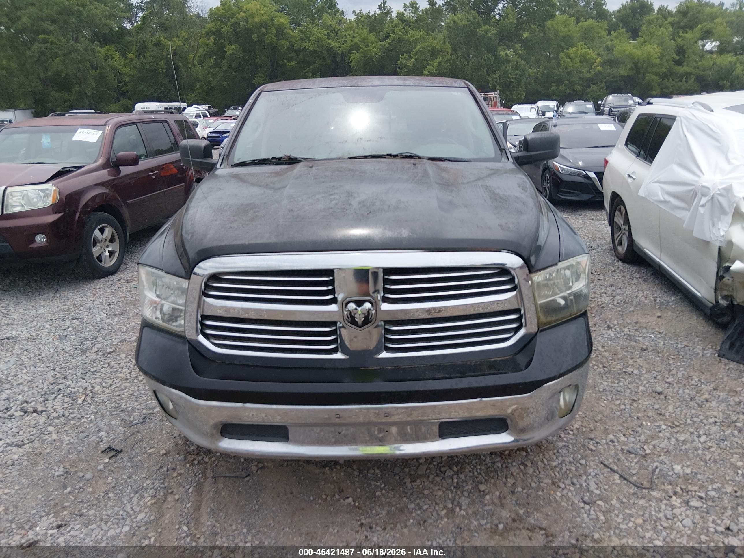 2013 Ram 1500 Big Horn Black vin: 1C6RR6GTXDS679521