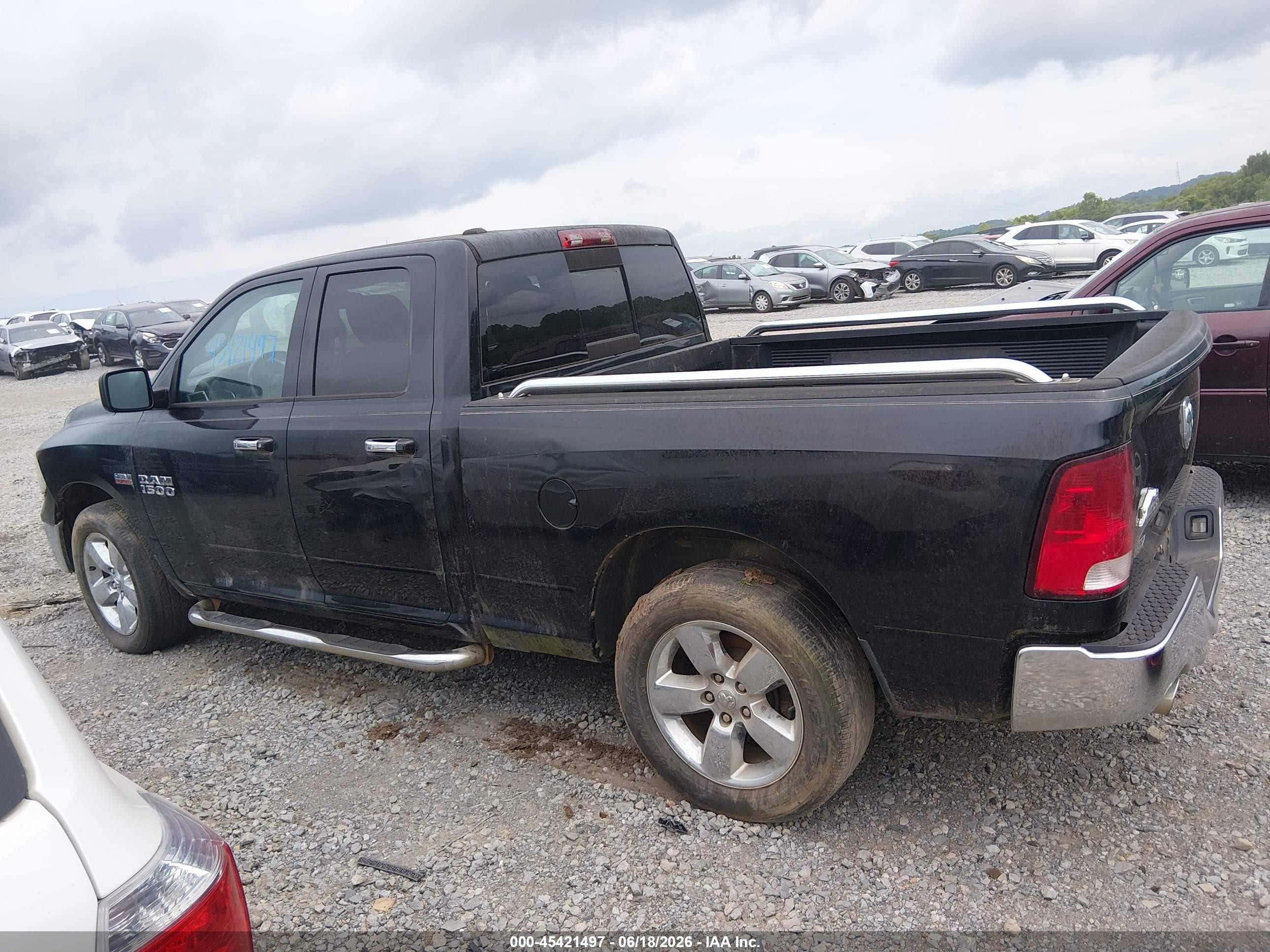 2013 Ram 1500 Big Horn Black vin: 1C6RR6GTXDS679521