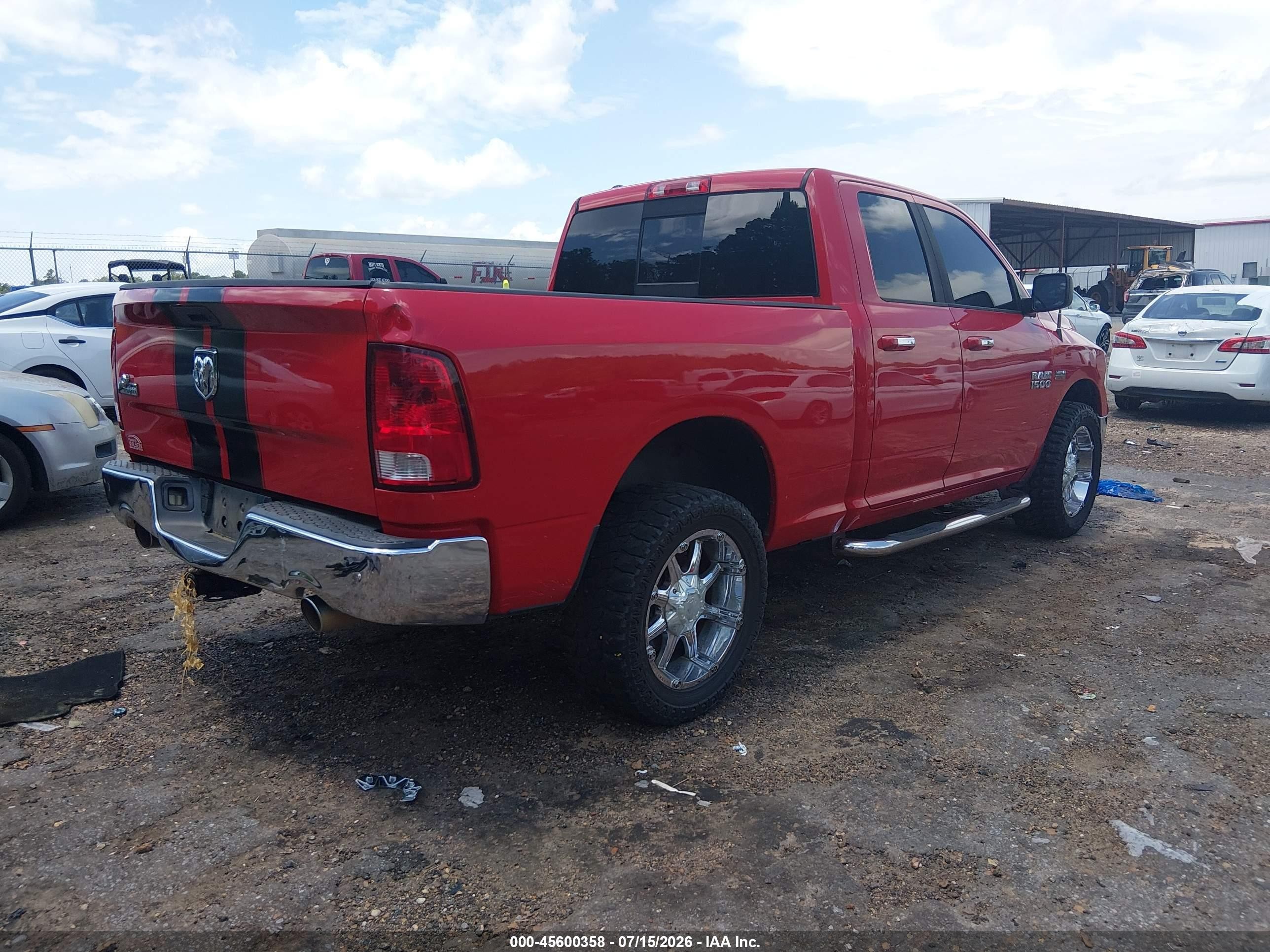 2014 Ram 1500 Big Horn Red vin: 1C6RR6GTXES298477