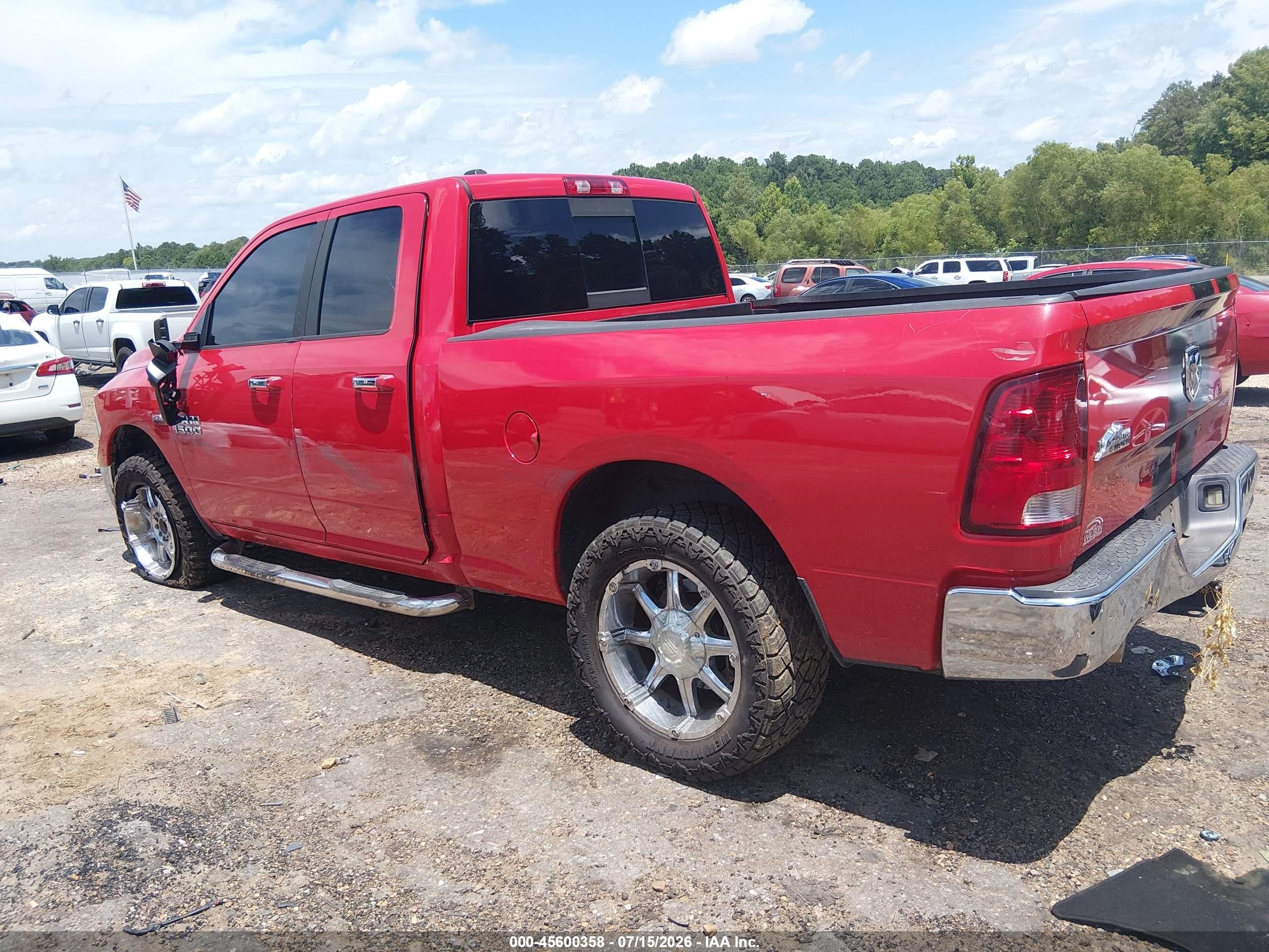 2014 Ram 1500 Big Horn Red vin: 1C6RR6GTXES298477