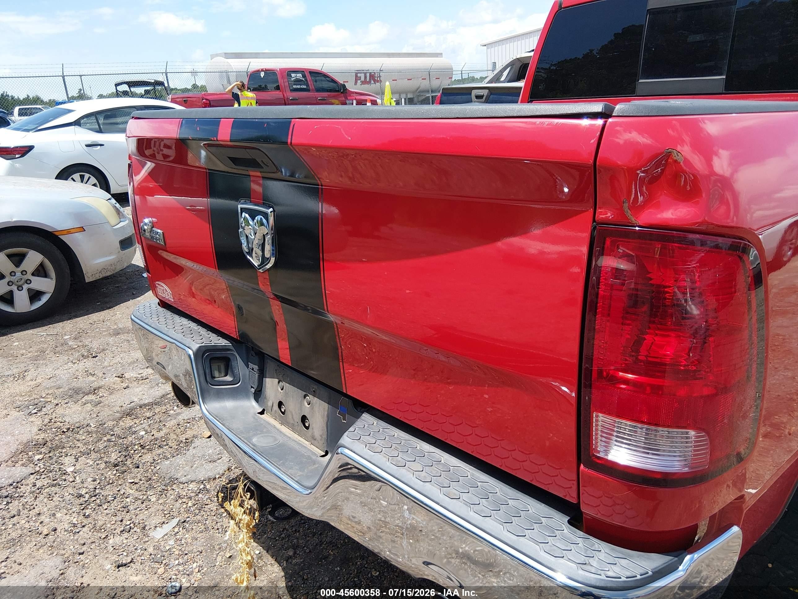 2014 Ram 1500 Big Horn Red vin: 1C6RR6GTXES298477