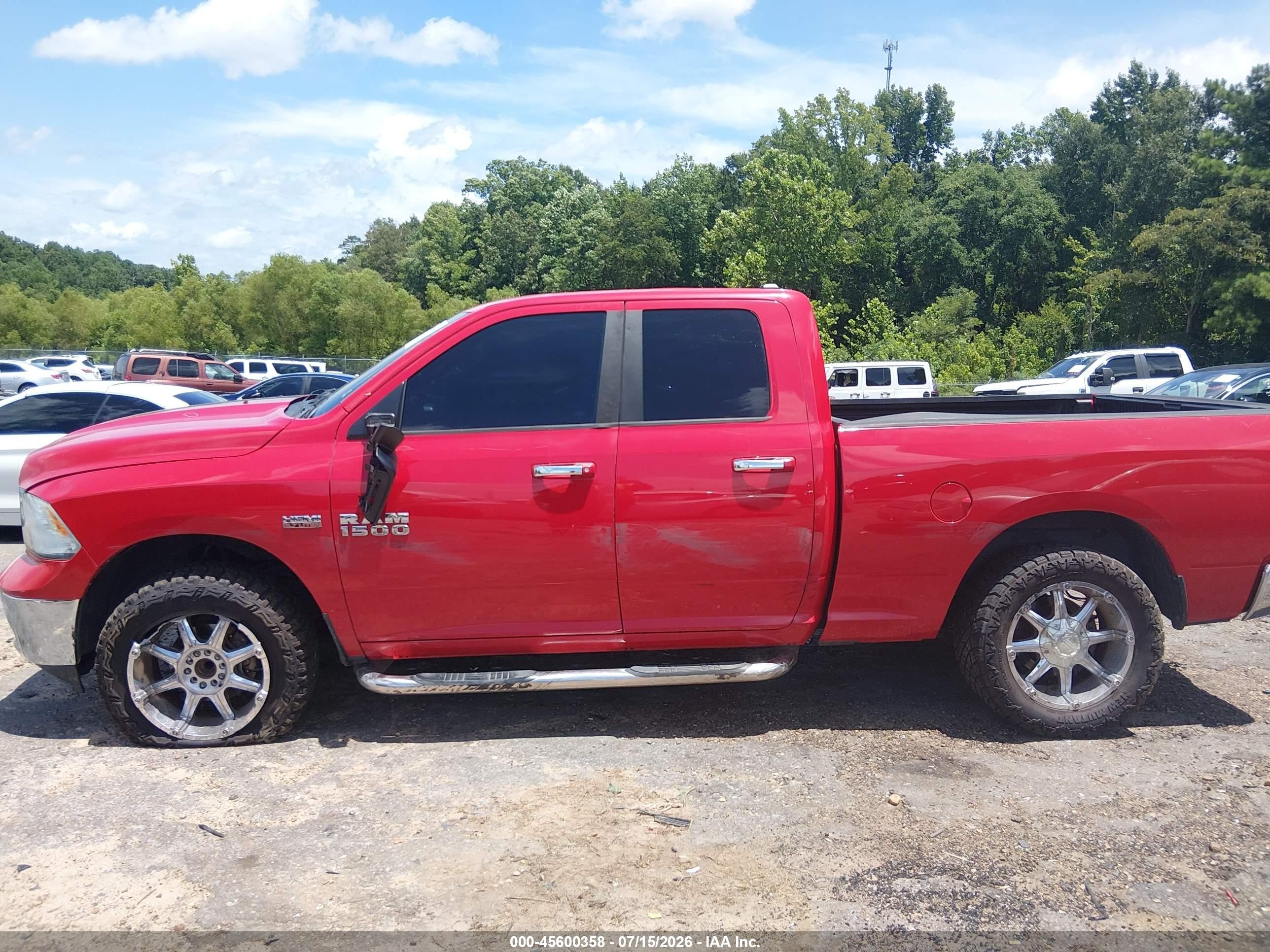 2014 Ram 1500 Big Horn Red vin: 1C6RR6GTXES298477