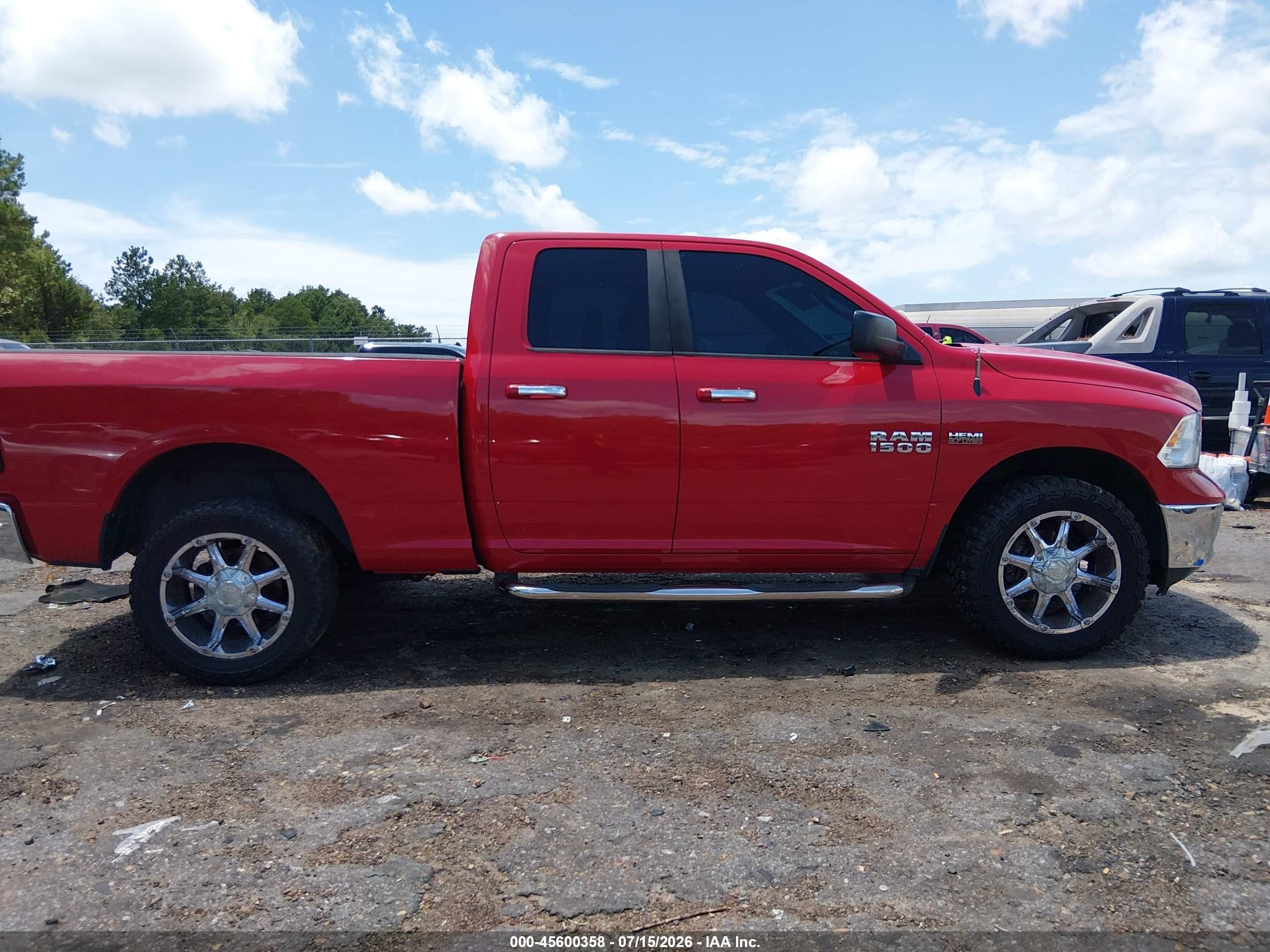 2014 Ram 1500 Big Horn Red vin: 1C6RR6GTXES298477