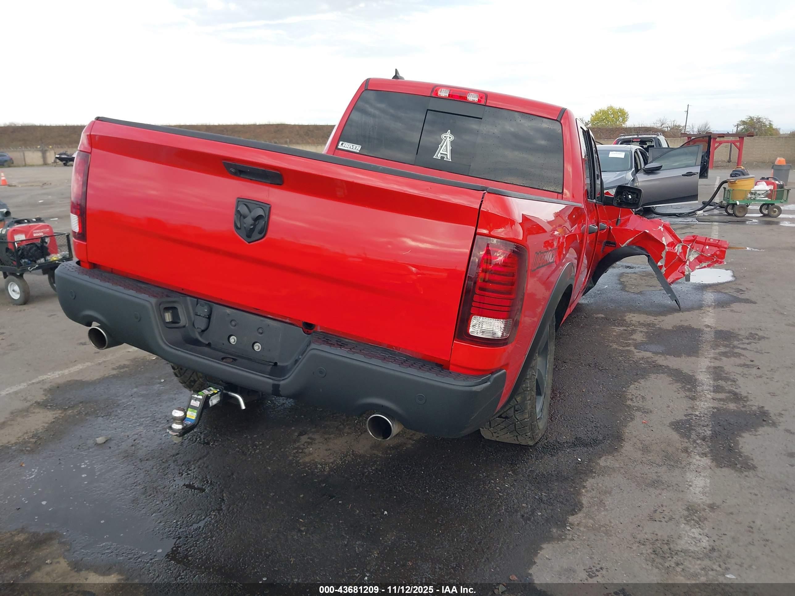2020 Ram 1500 Classic Warlock  4x2 6'4 Box Red vin: 1C6RR6GTXLS105919