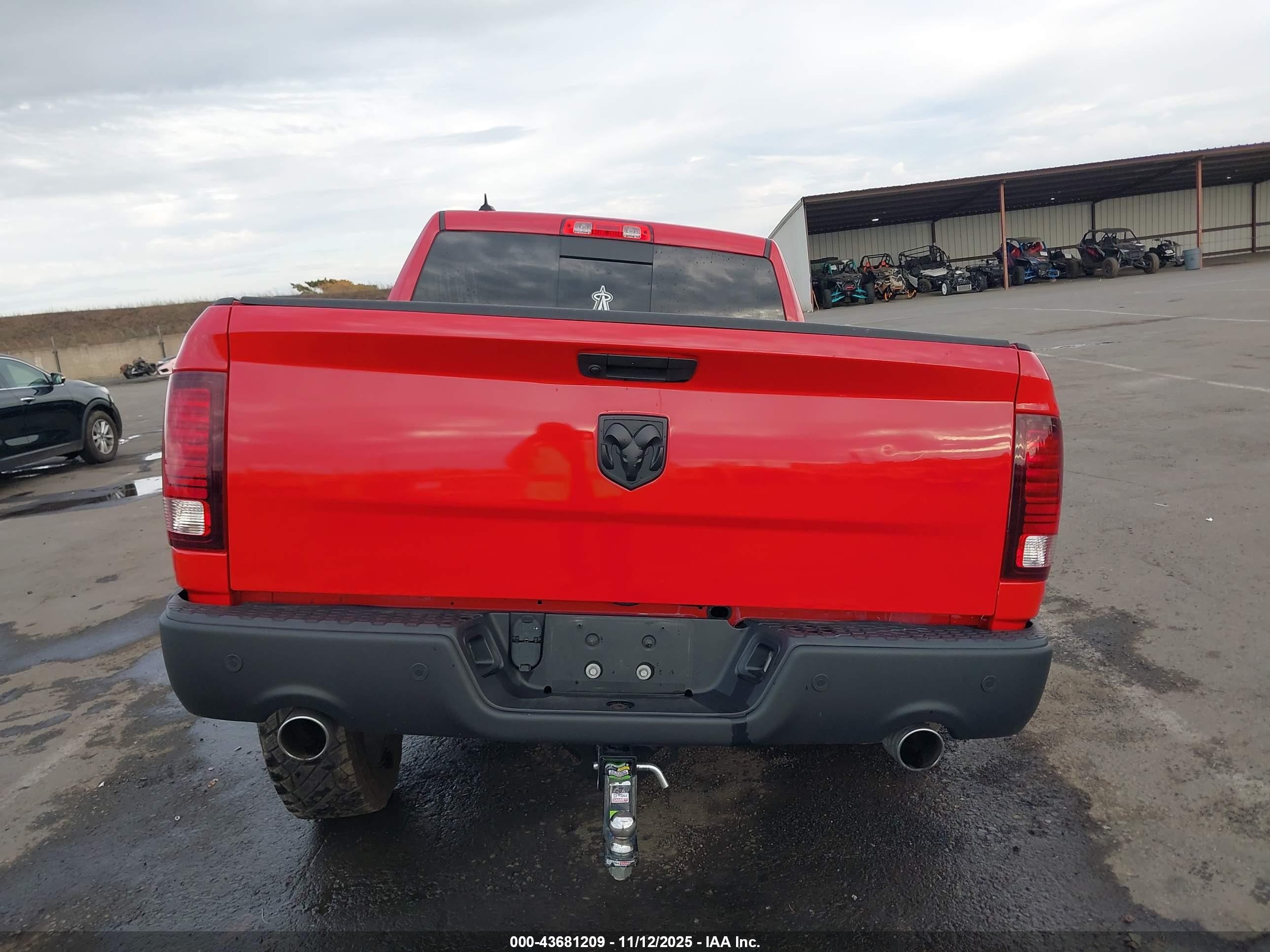 2020 Ram 1500 Classic Warlock  4x2 6'4 Box Red vin: 1C6RR6GTXLS105919