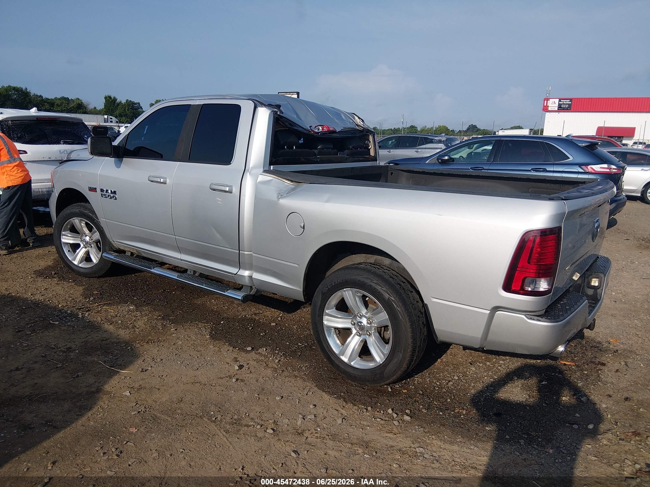2015 Ram 1500 Sport Silver vin: 1C6RR6HT0FS755703
