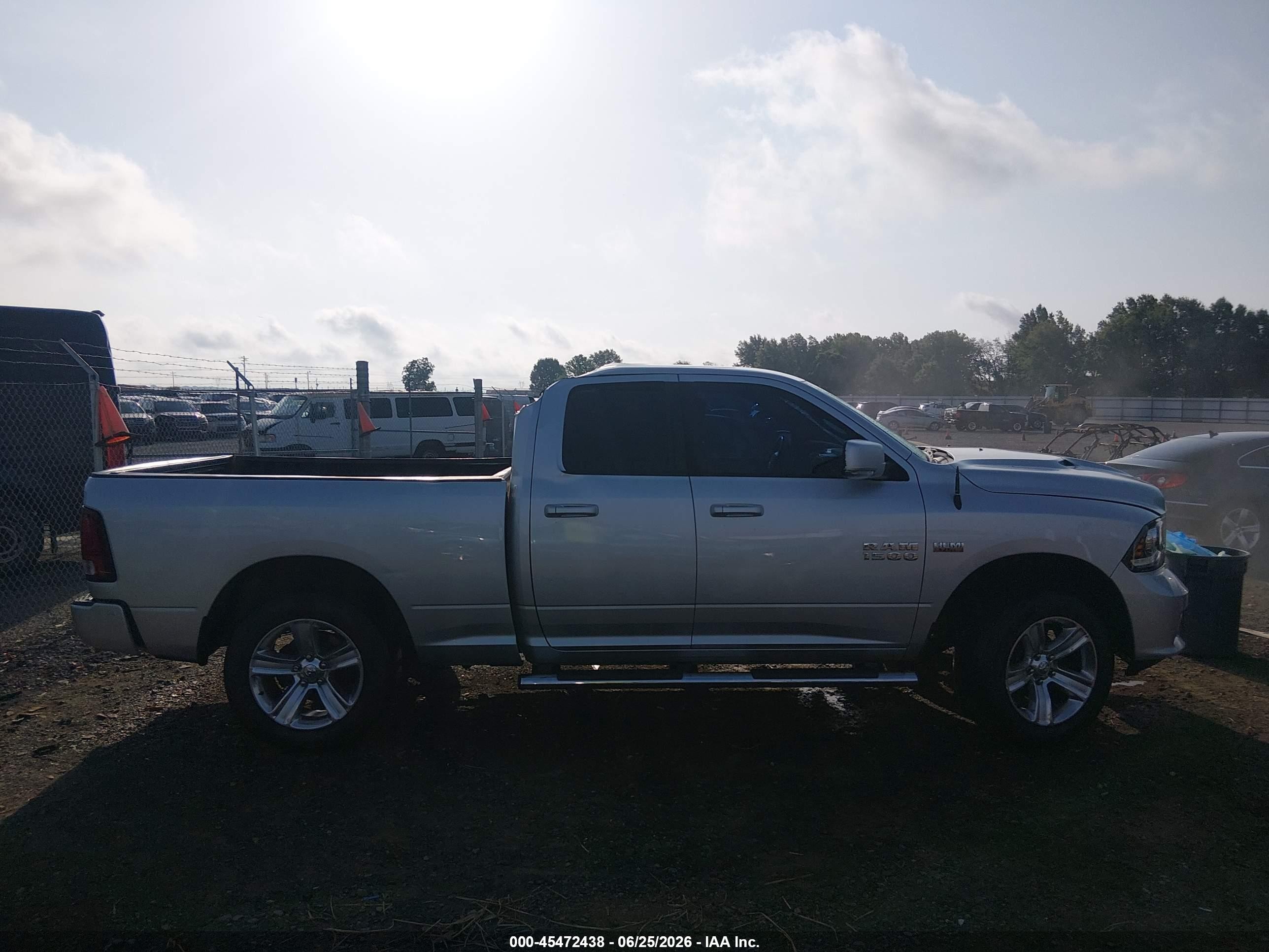 2015 Ram 1500 Sport Silver vin: 1C6RR6HT0FS755703