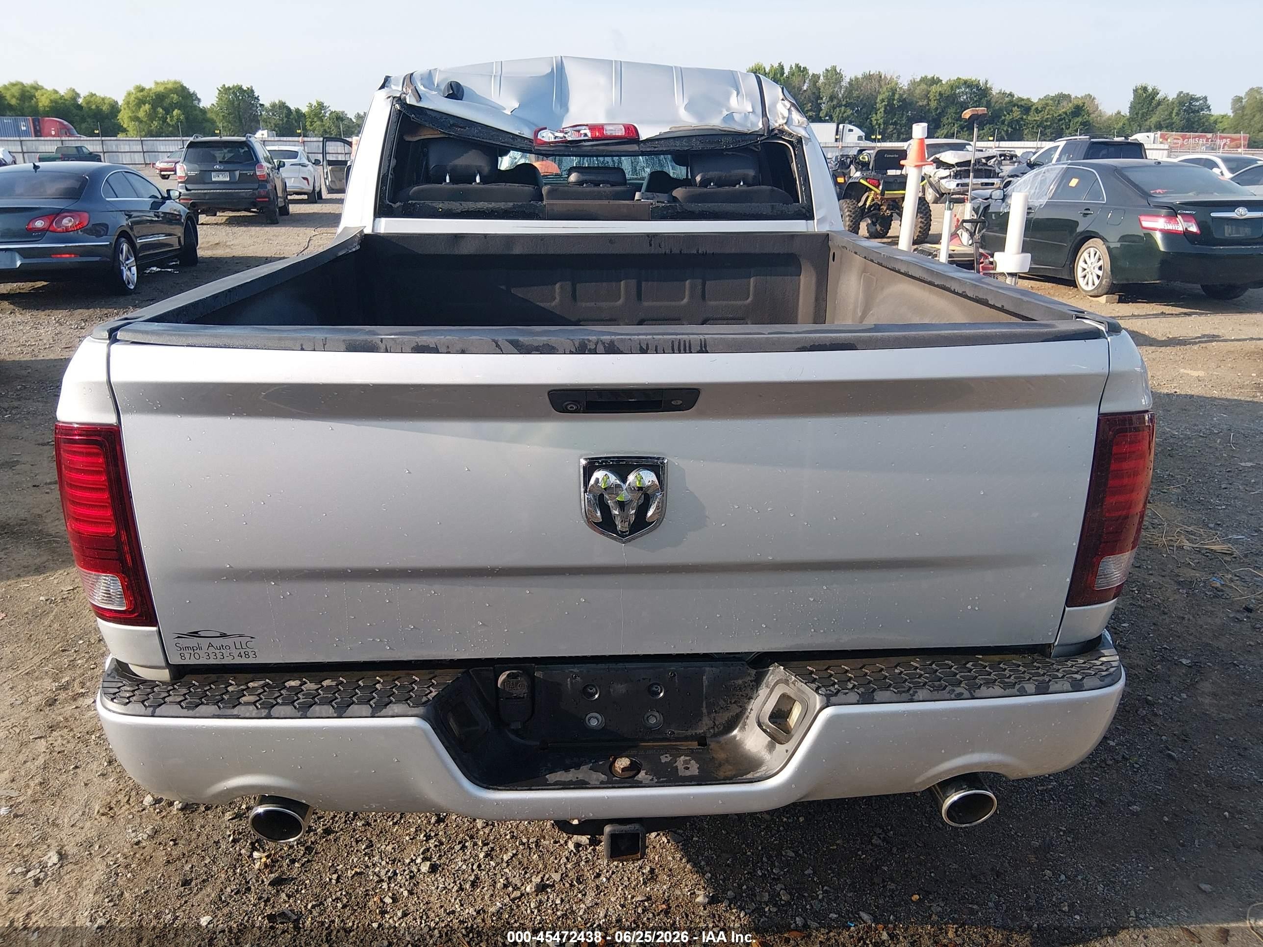 2015 Ram 1500 Sport Silver vin: 1C6RR6HT0FS755703