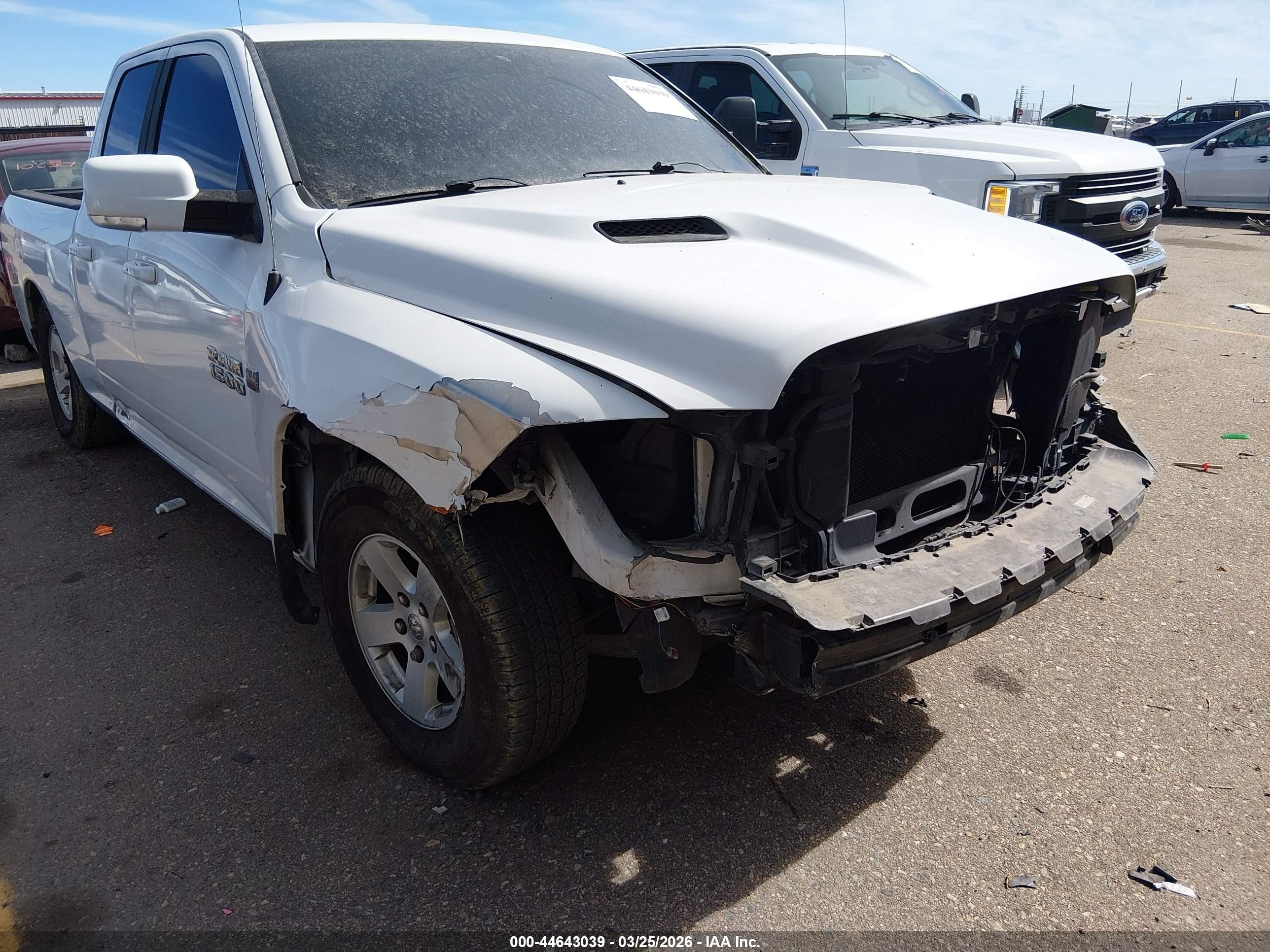 2014 Ram 1500 Sport White vin: 1C6RR6HT3ES170354