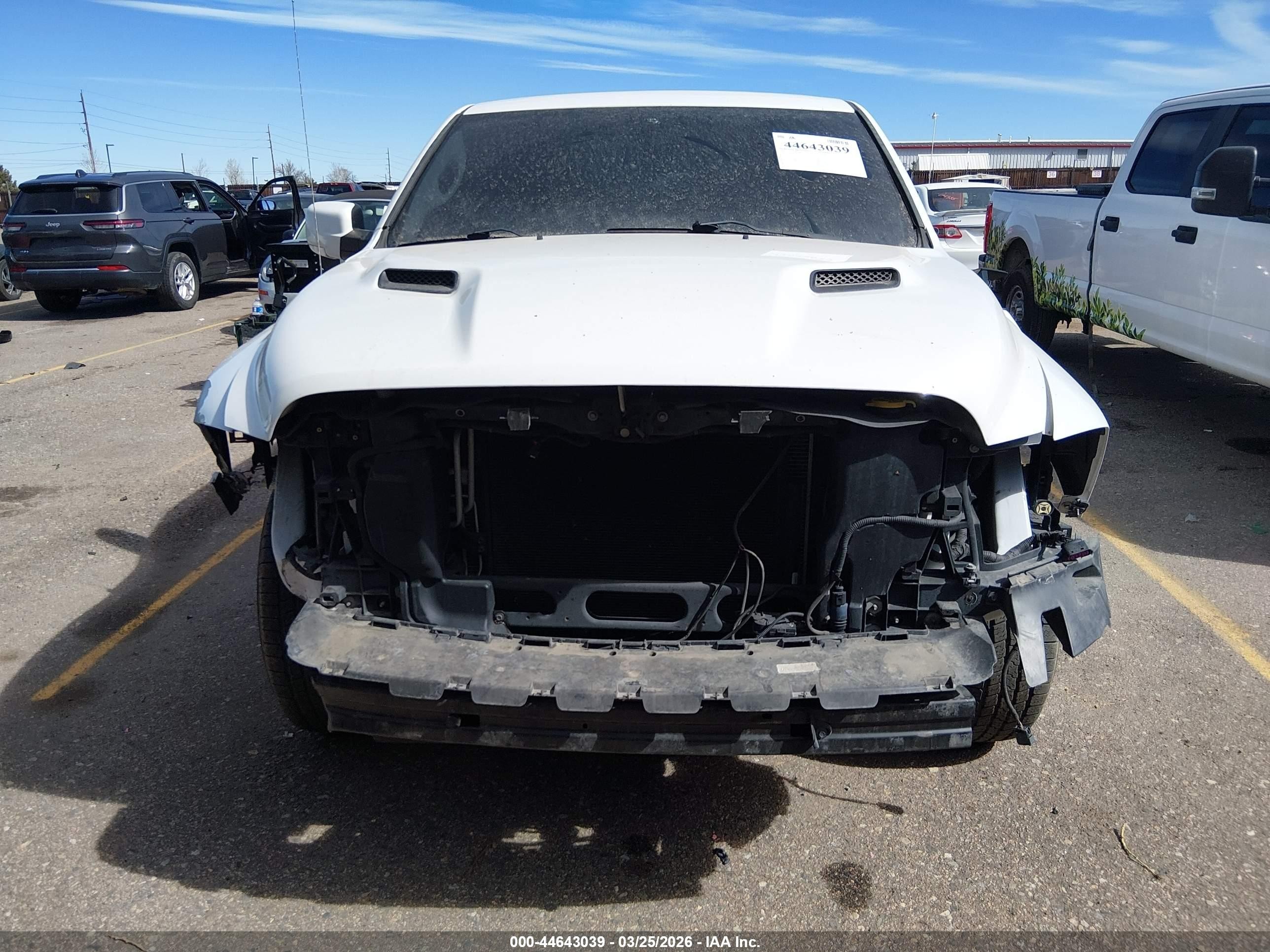 2014 Ram 1500 Sport White vin: 1C6RR6HT3ES170354