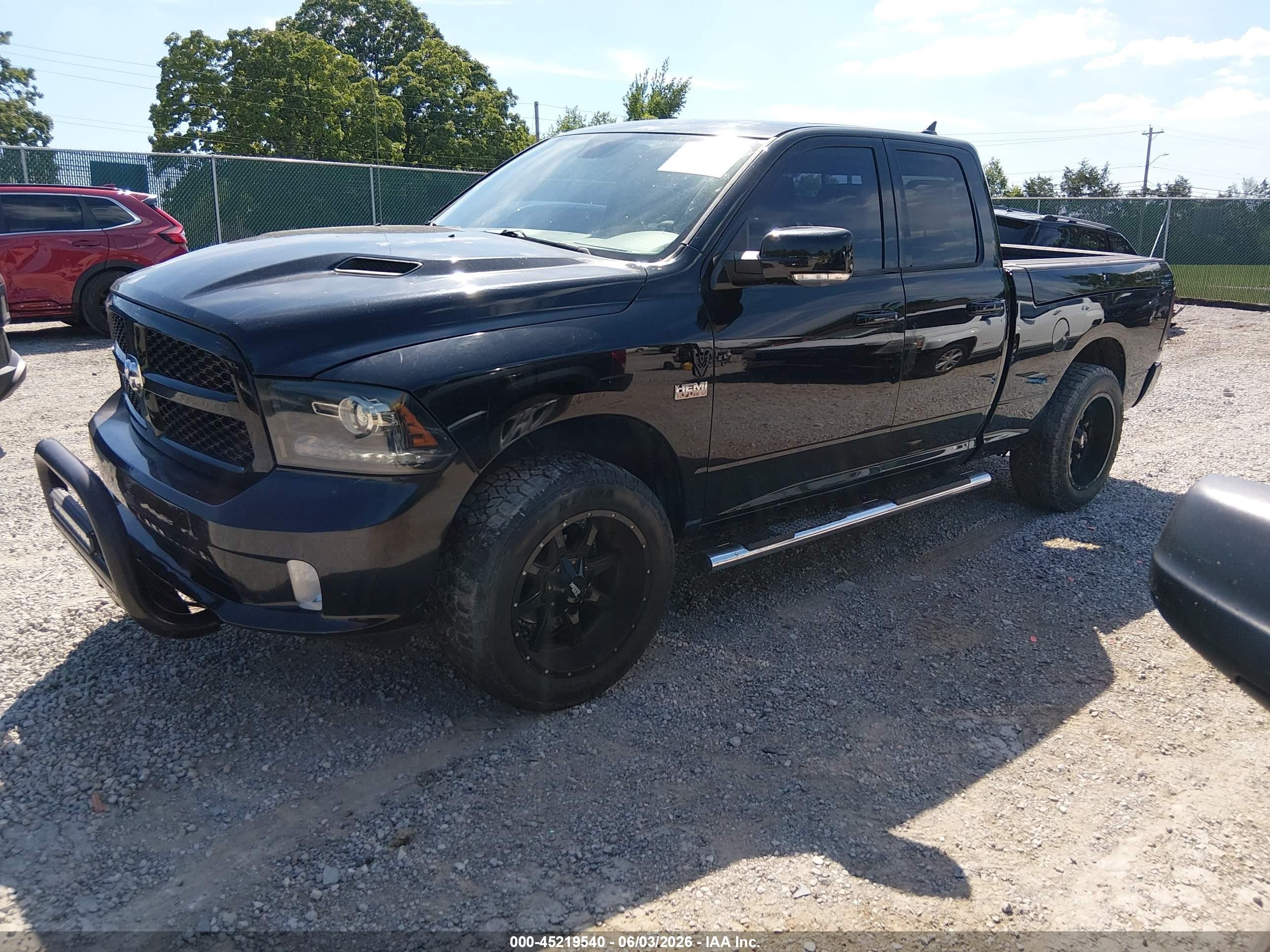 2014 Ram 1500 Sport Black vin: 1C6RR6HT5ES129224