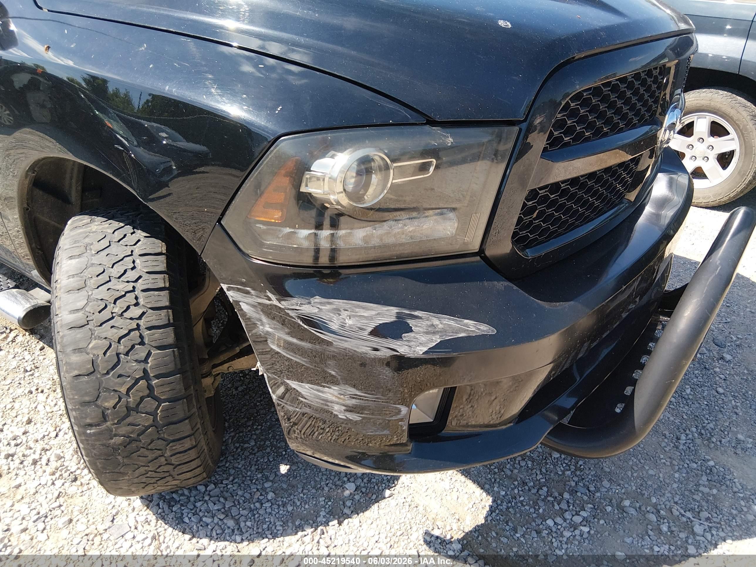 2014 Ram 1500 Sport Black vin: 1C6RR6HT5ES129224