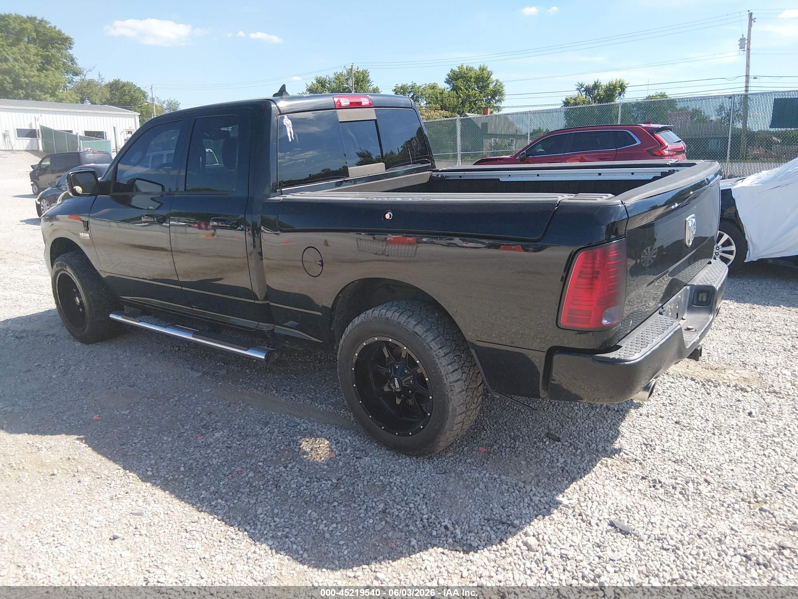 2014 Ram 1500 Sport Black vin: 1C6RR6HT5ES129224