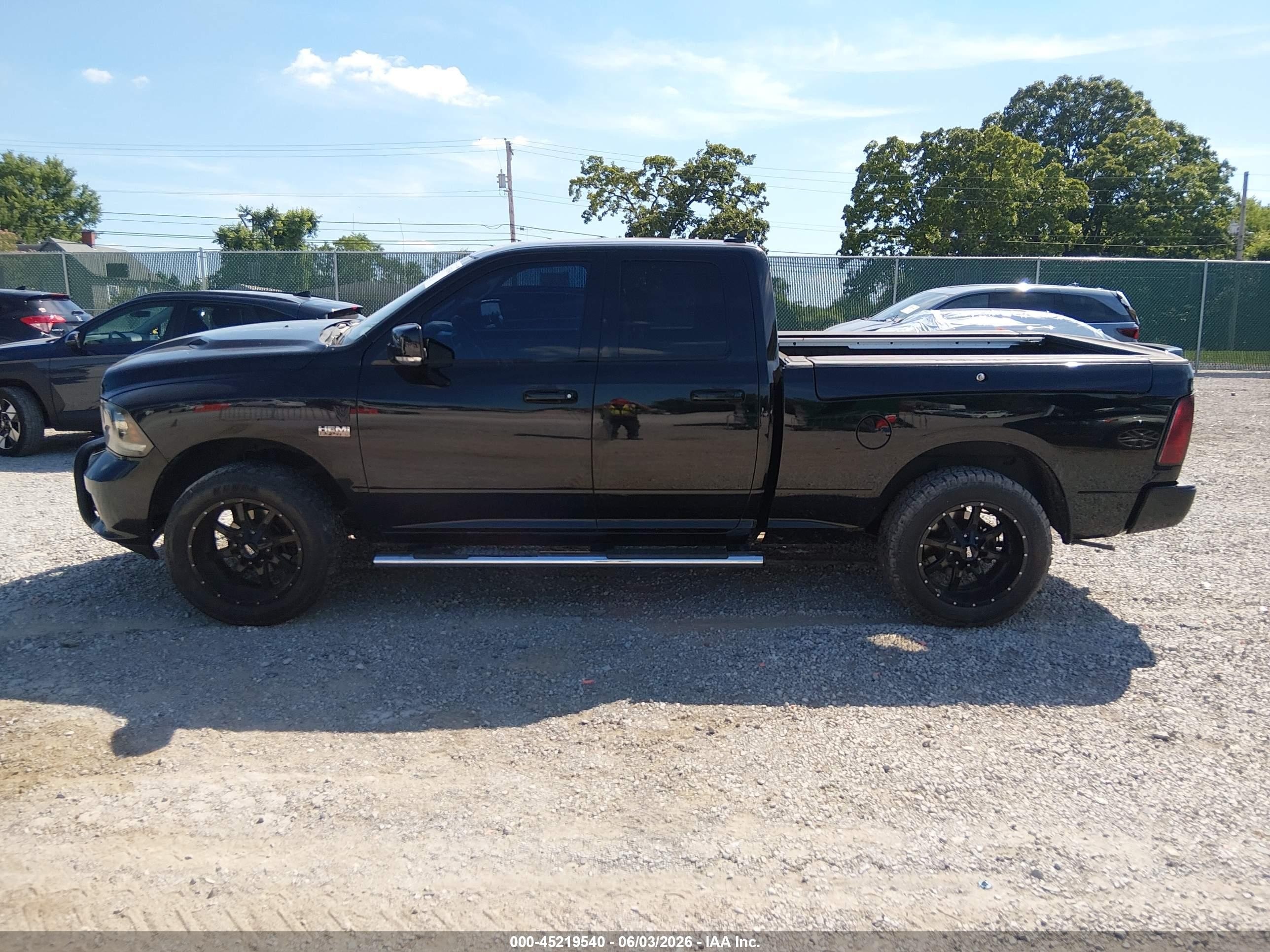 2014 Ram 1500 Sport Black vin: 1C6RR6HT5ES129224