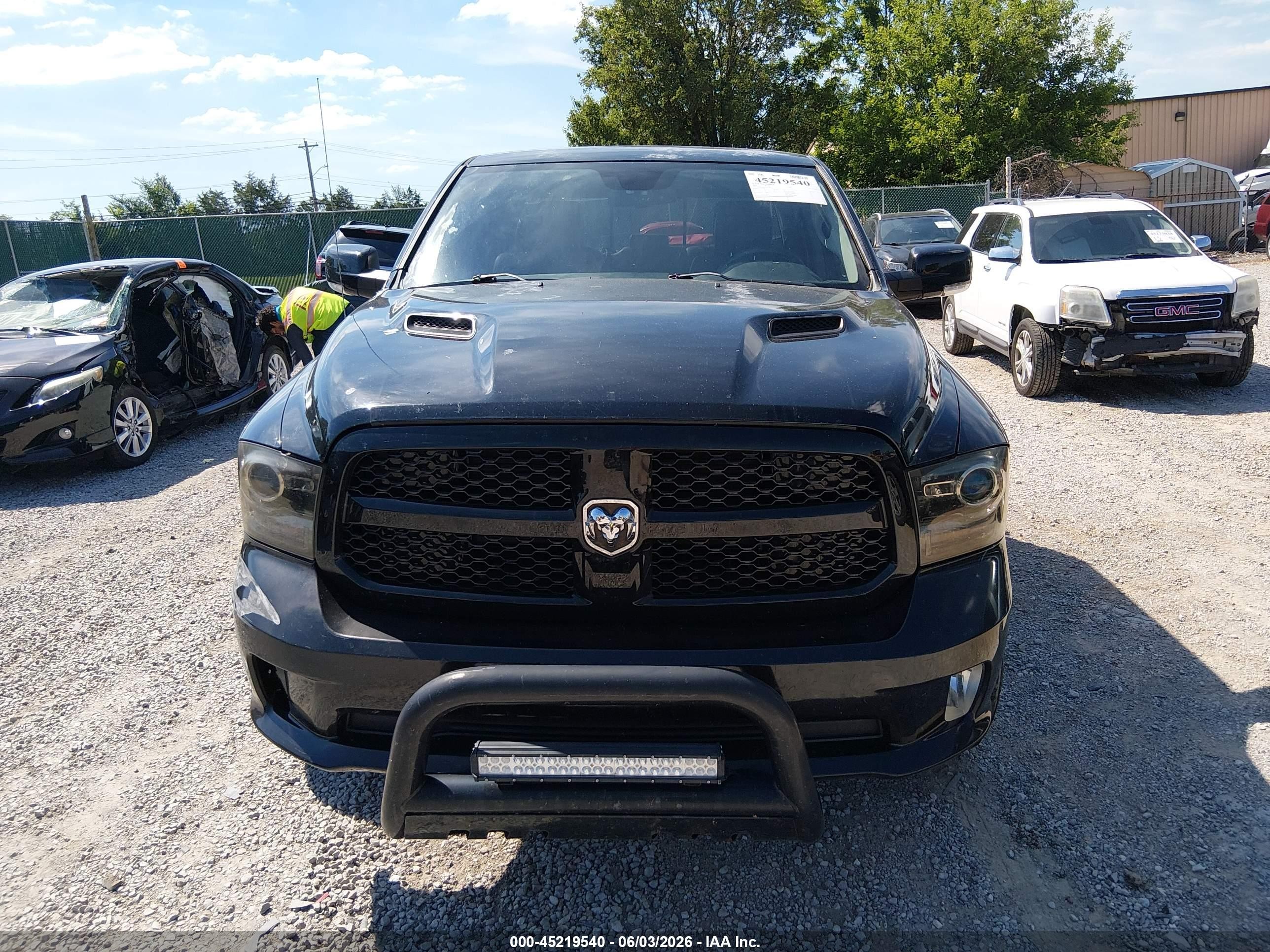 2014 Ram 1500 Sport Black vin: 1C6RR6HT5ES129224