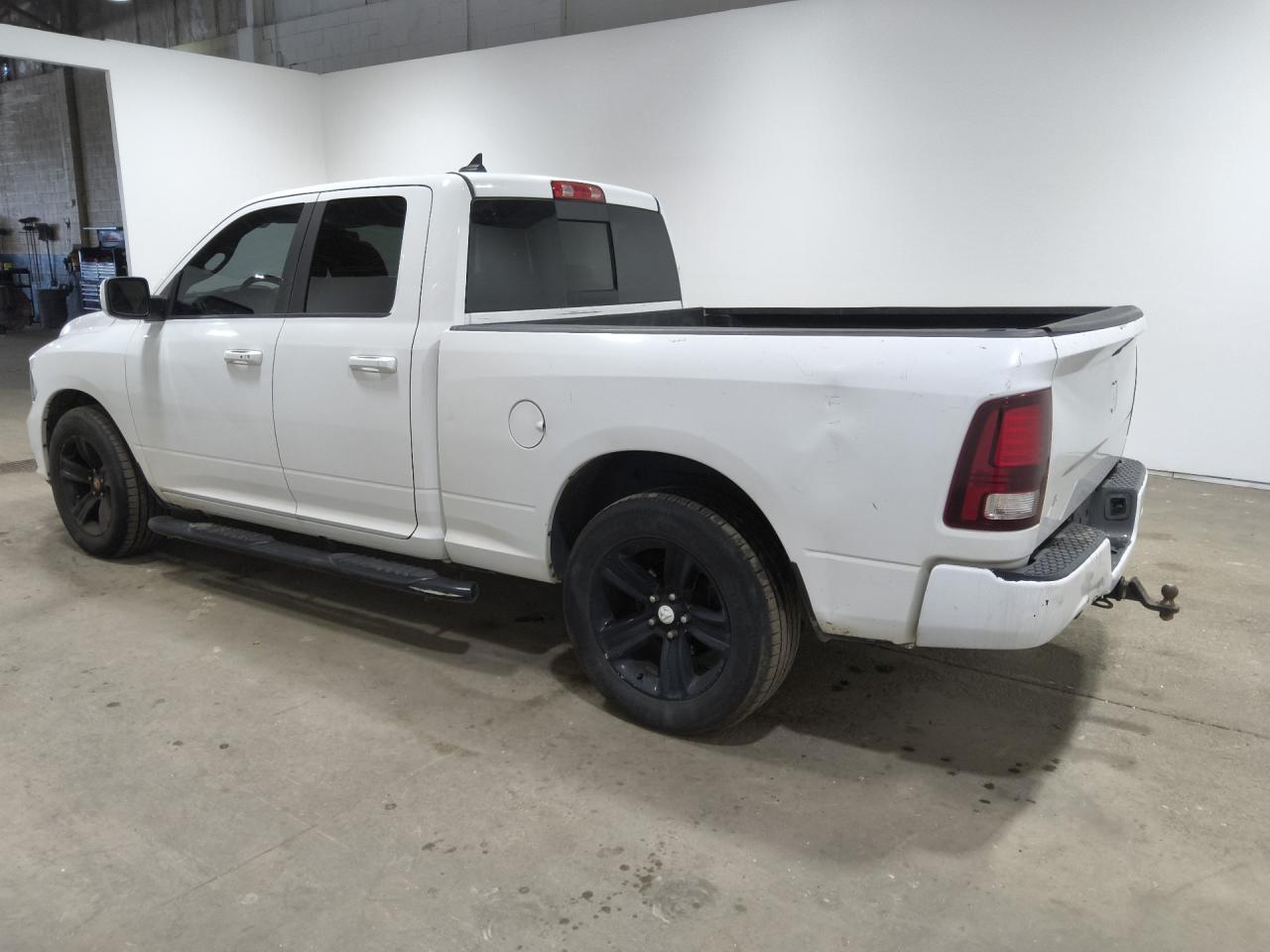2015 Ram 1500 Sport White vin: 1C6RR6HT5FS661025 Damage: Left Running Board, Multiple Scratches Heavy, 3