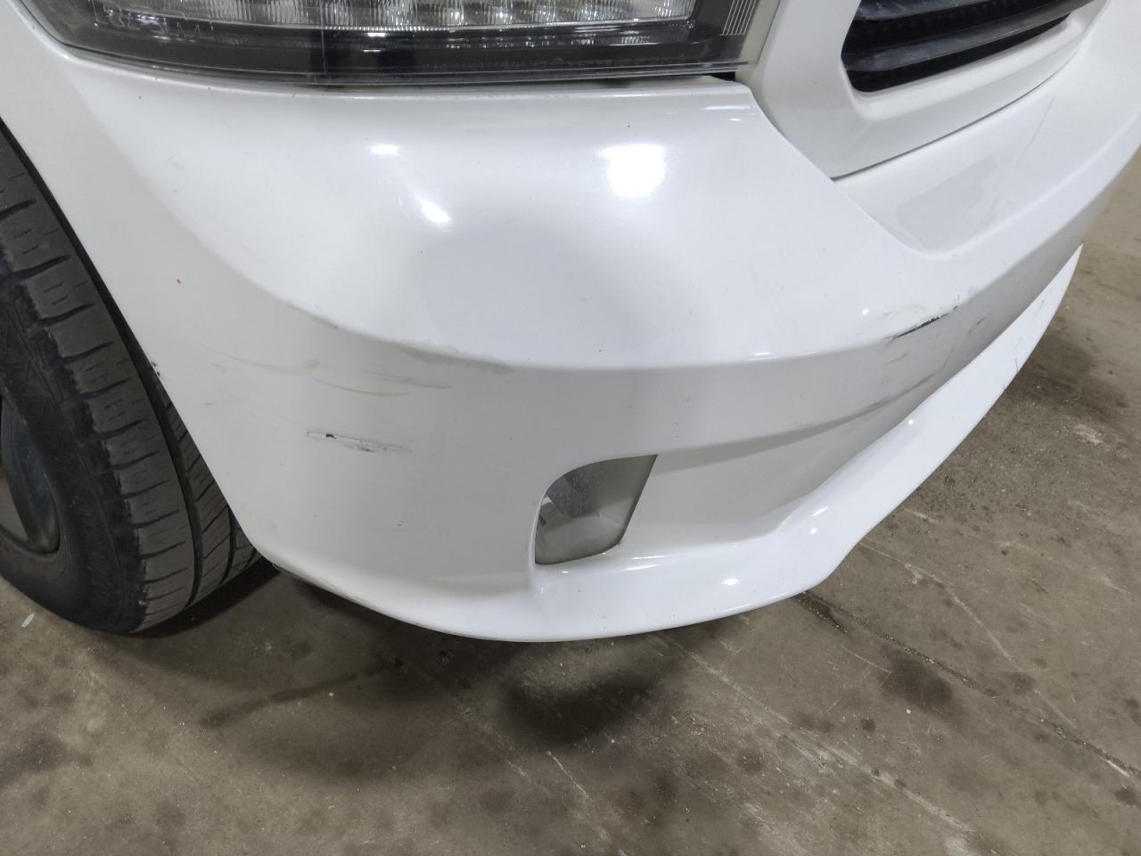 2015 Ram 1500 Sport White vin: 1C6RR6HT5FS661025 Damage: Front Bumper, Multiple Scratches Heavy, 2