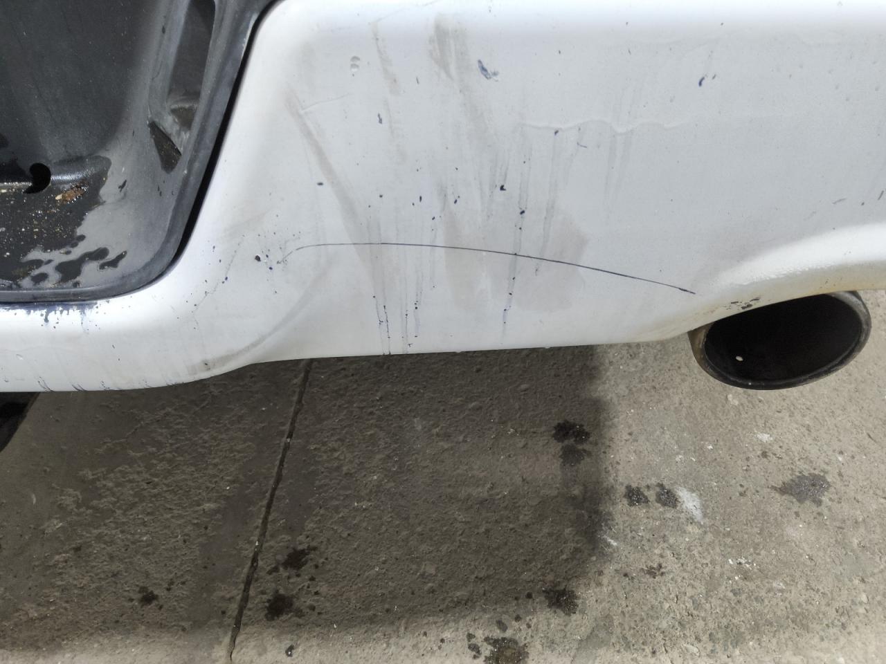 2015 Ram 1500 Sport White vin: 1C6RR6HT5FS661025 Damage: Rear Bumper, Multiple Scratches Heavy, 3