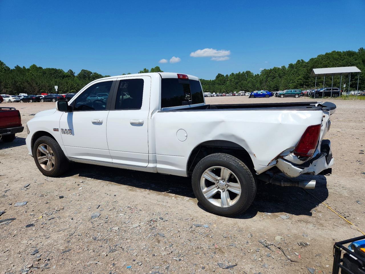 2014 Ram 1500 Sport White vin: 1C6RR6HT7ES100808