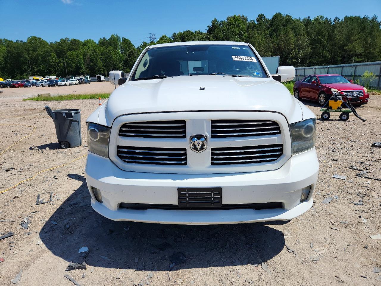 2014 Ram 1500 Sport White vin: 1C6RR6HT7ES100808