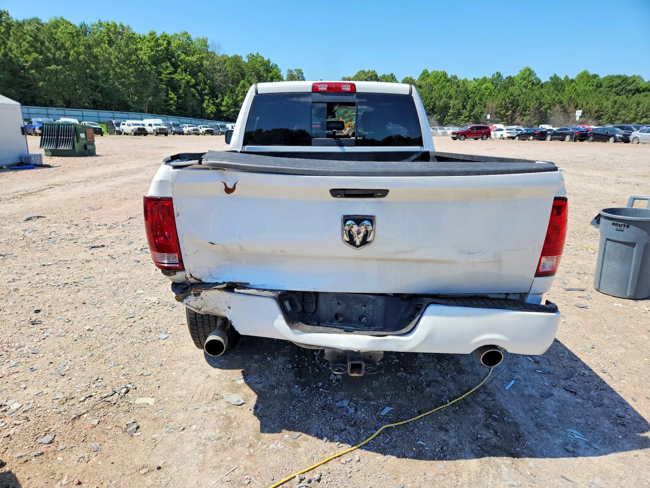 2014 Ram 1500 Sport White vin: 1C6RR6HT7ES100808