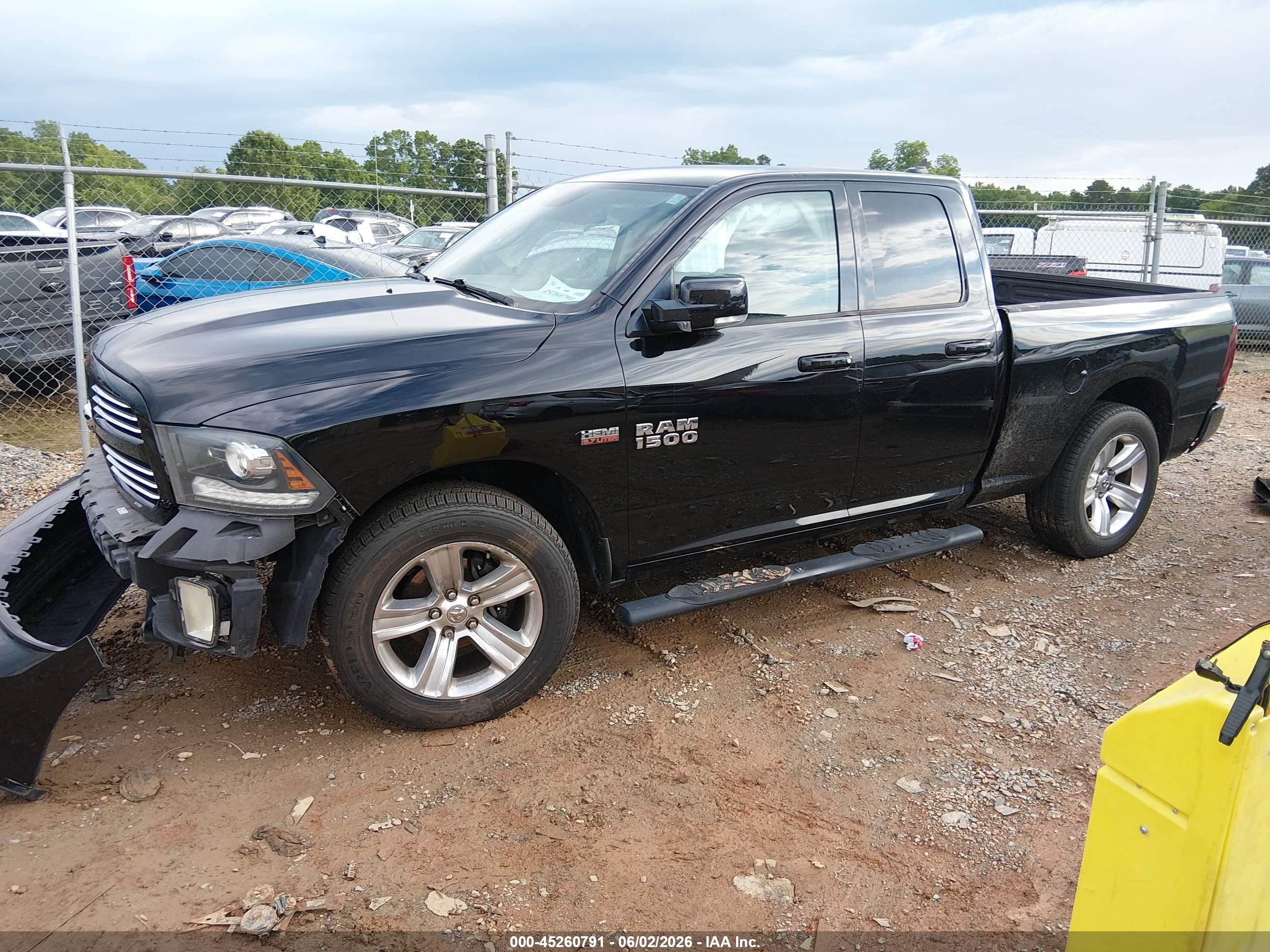 2014 Ram 1500 Sport Black vin: 1C6RR6HT9ES160850