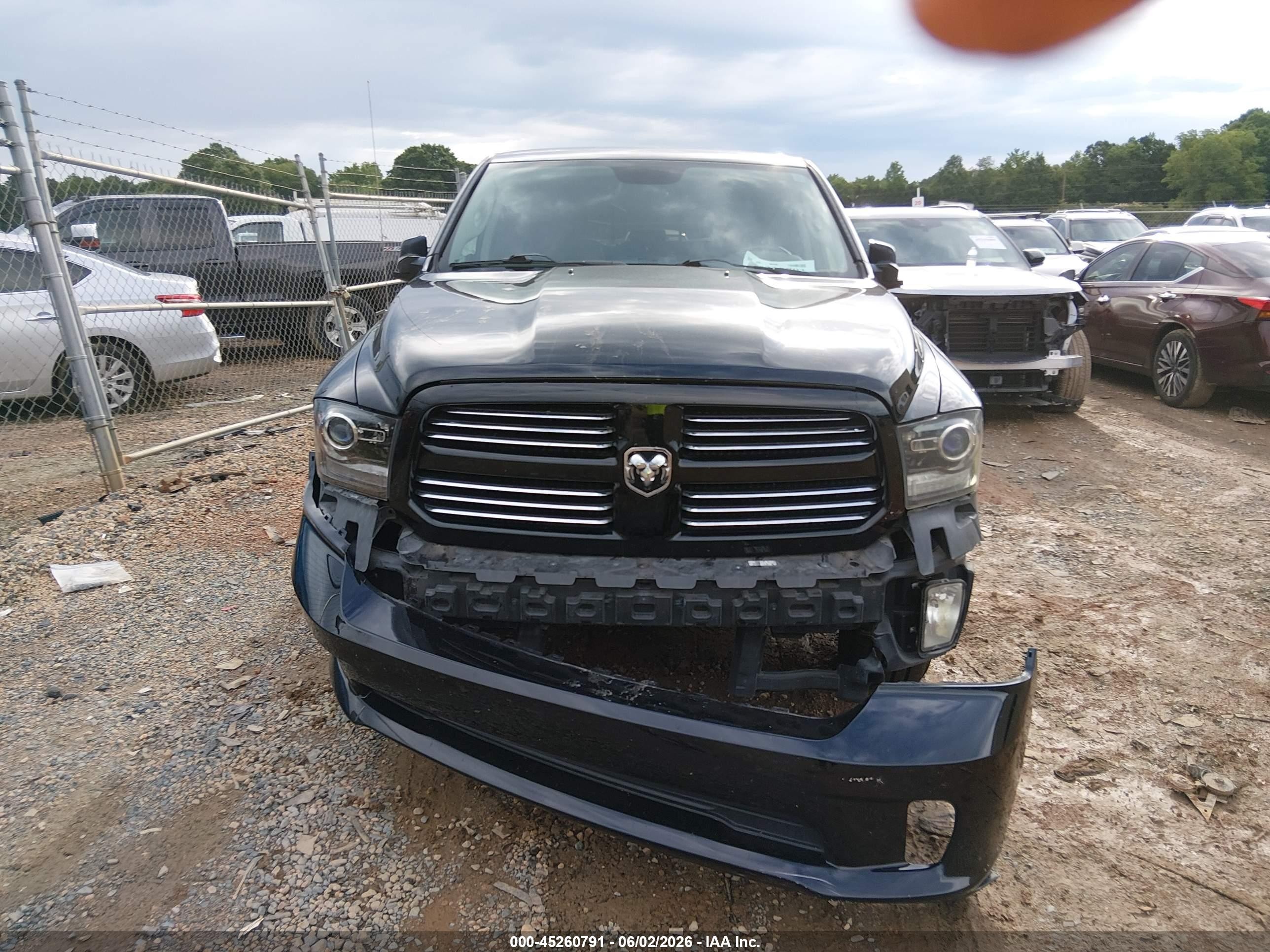 2014 Ram 1500 Sport Black vin: 1C6RR6HT9ES160850