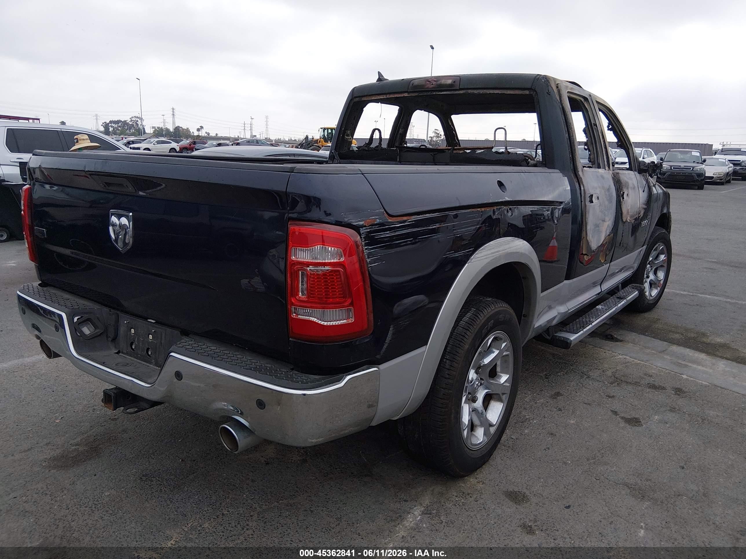 2013 Ram 1500 Laramie Black vin: 1C6RR6JT7DS542030
